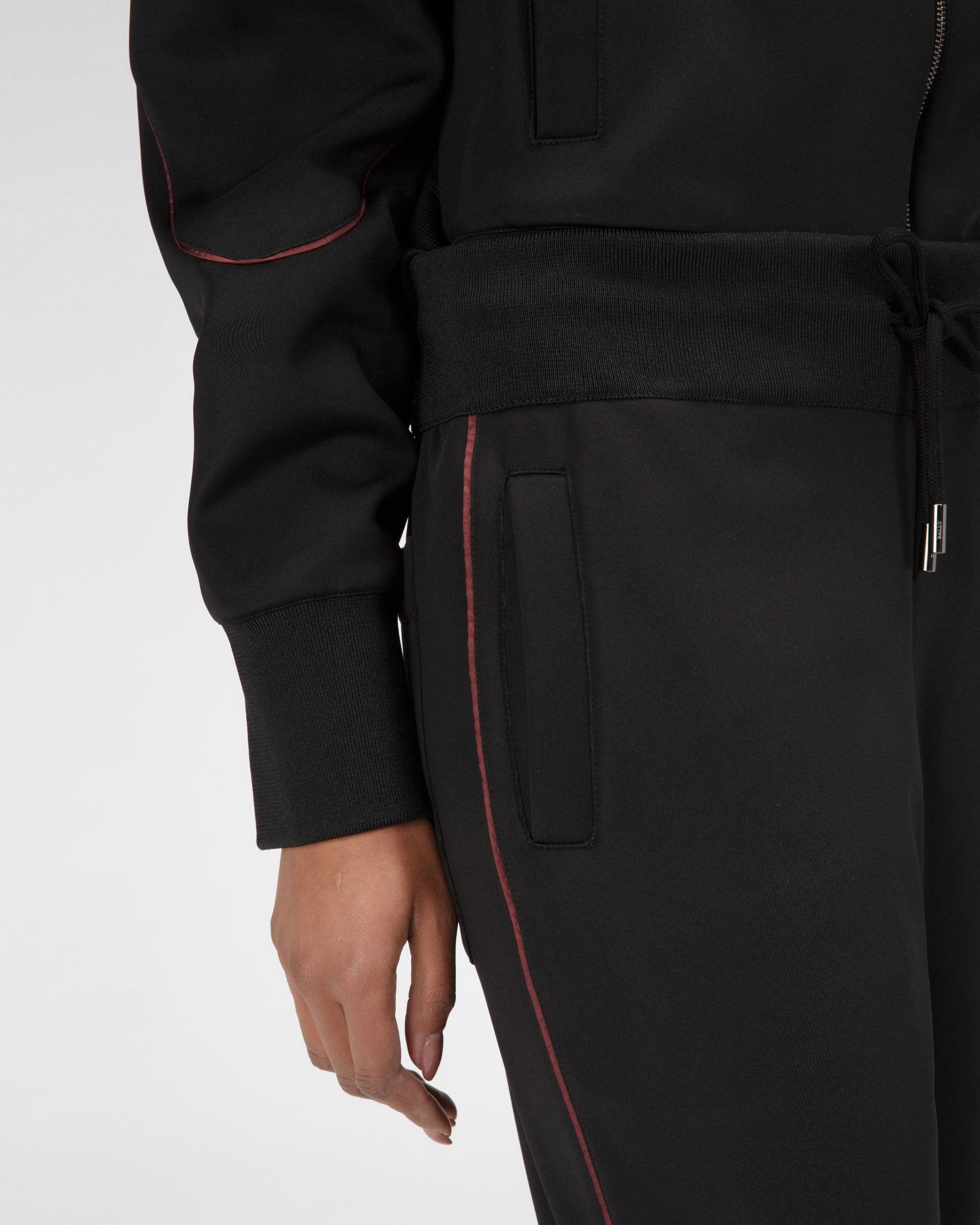 Pantaloni In Felpa Con Profili A Contrasto - Donna - Bally - 02