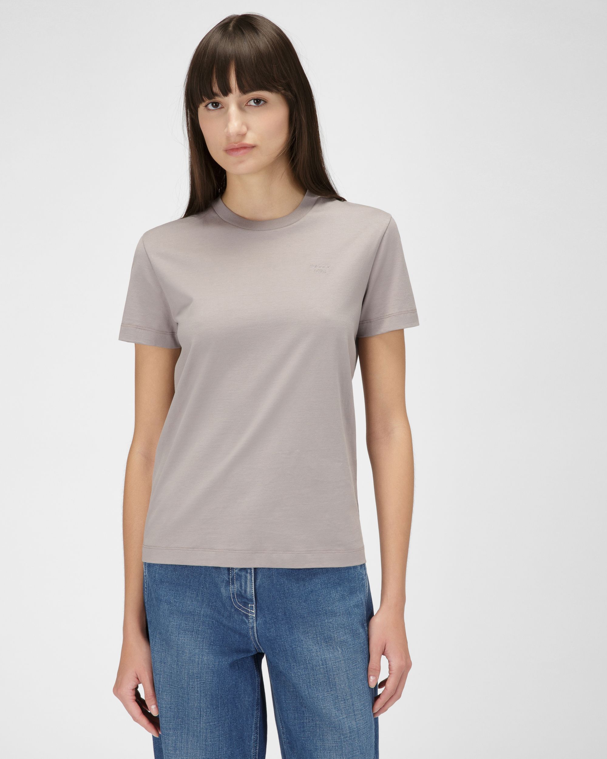 T-Shirt Con Logo Ricamato - Donna - Bally - 01