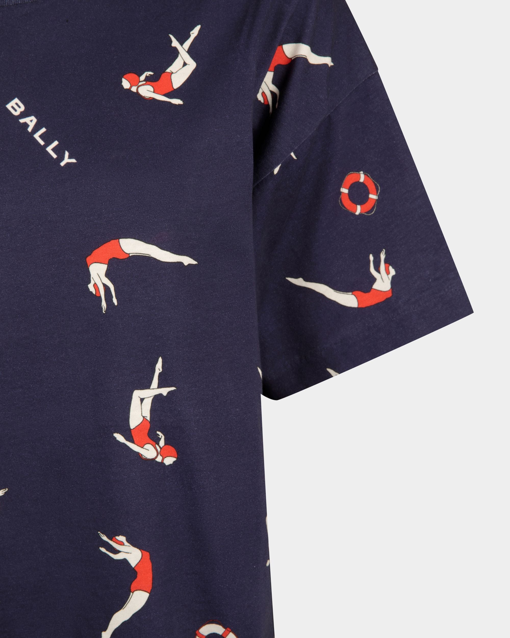 T-Shirt In Cotone Con Stampa - Donna - Bally - 02