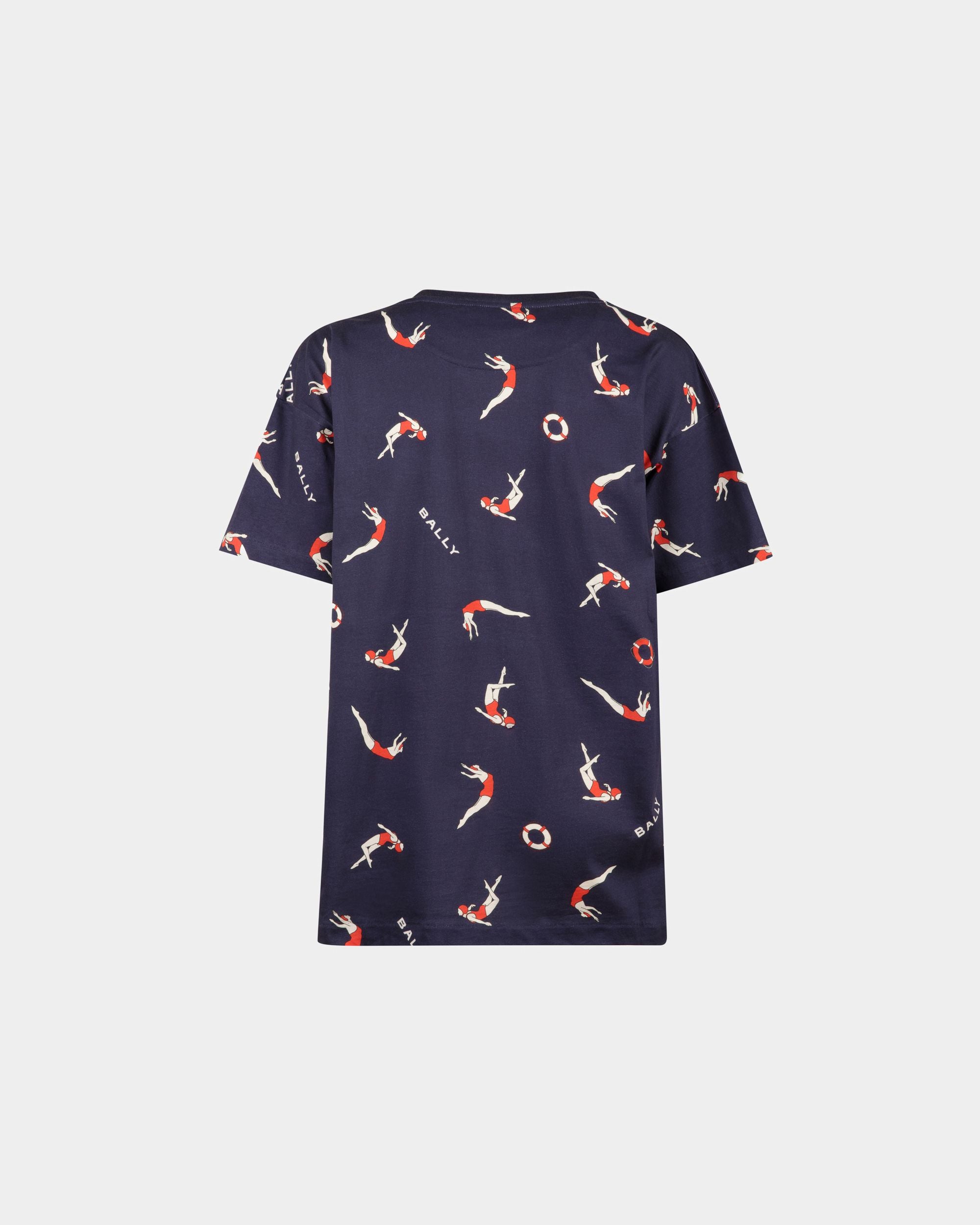 T-Shirt In Cotone Con Stampa - Donna - Bally - 03