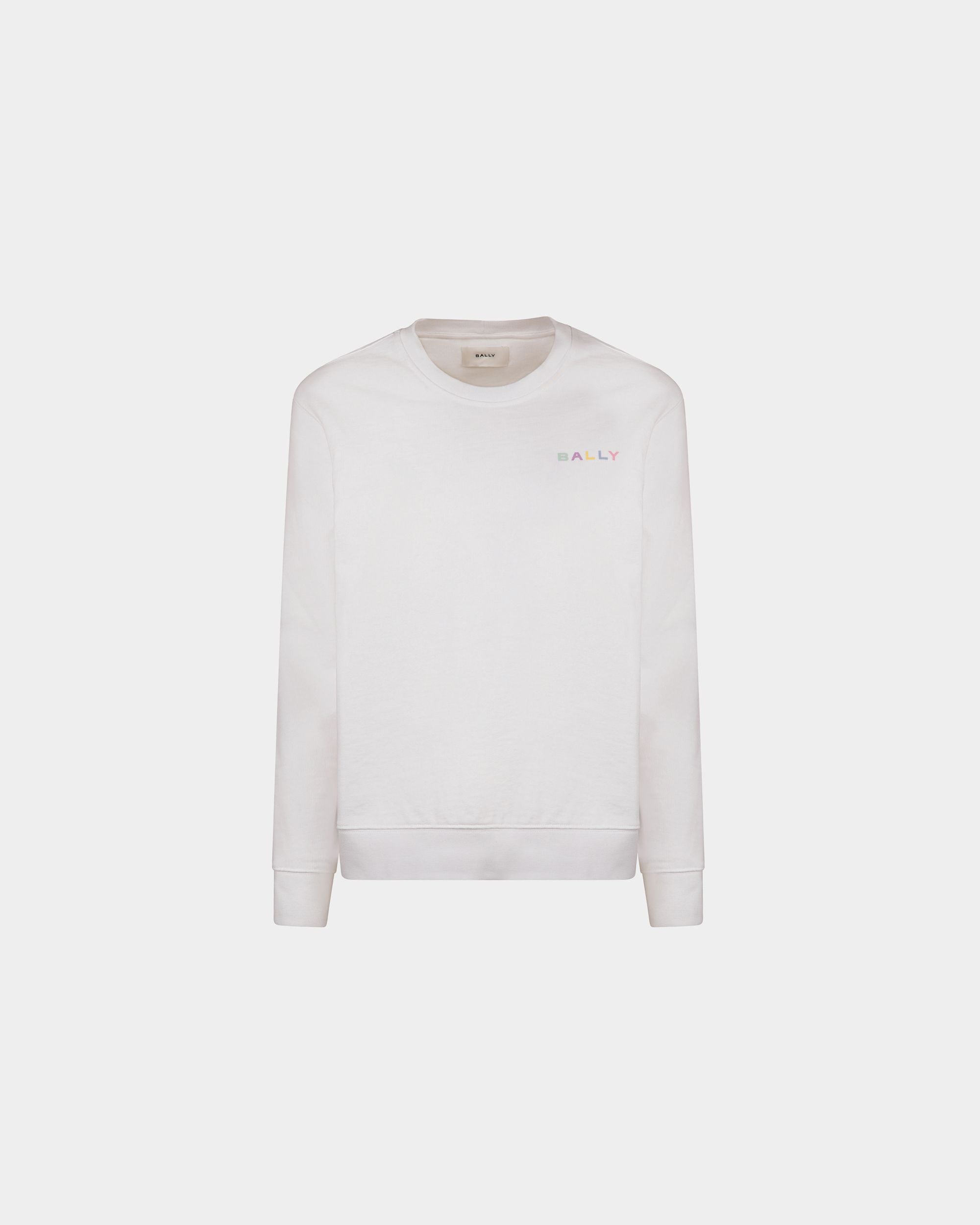 Maglione Girocollo In Cotone Bianco - Donna - Bally - 01