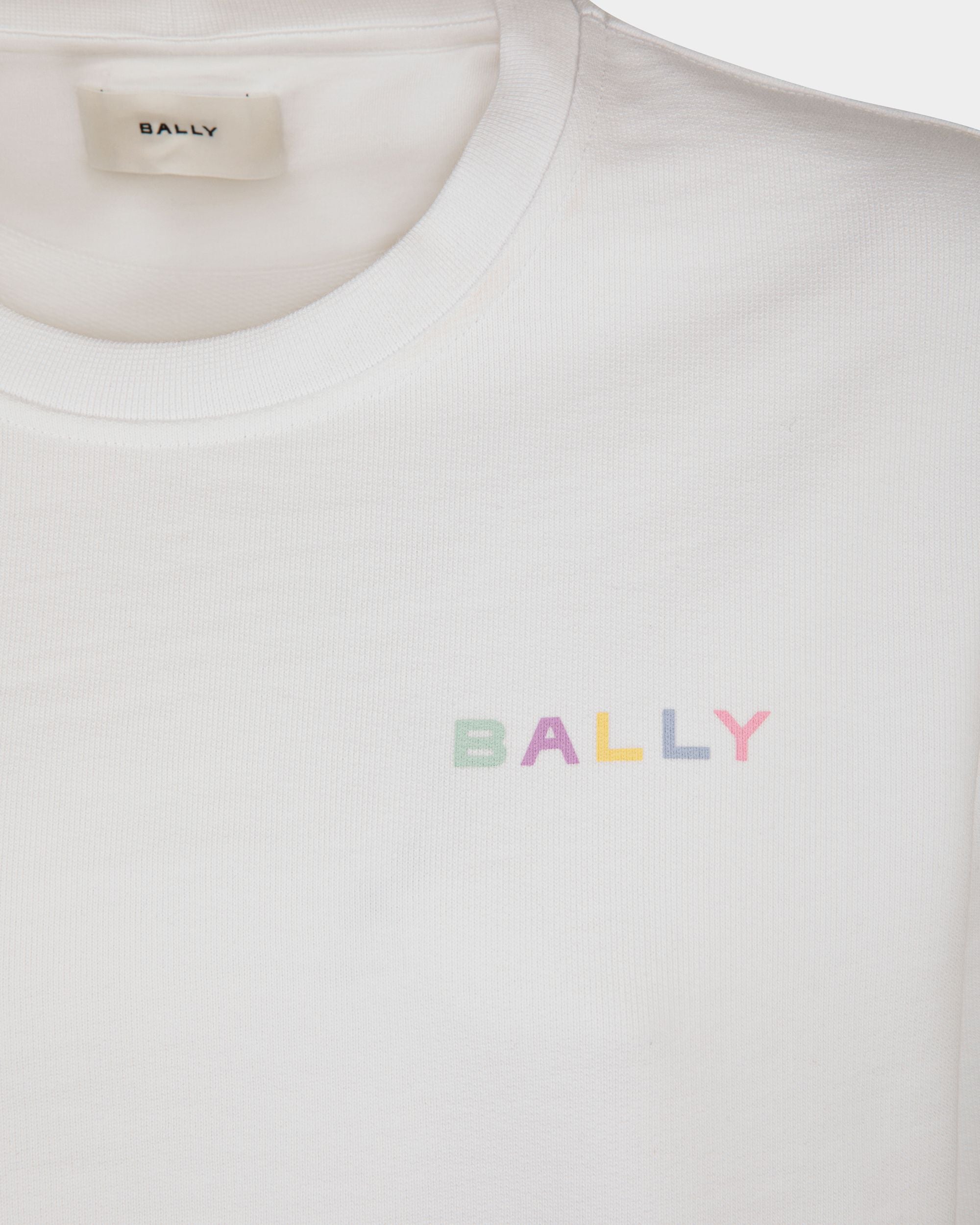 Maglione Girocollo In Cotone Bianco - Donna - Bally - 04
