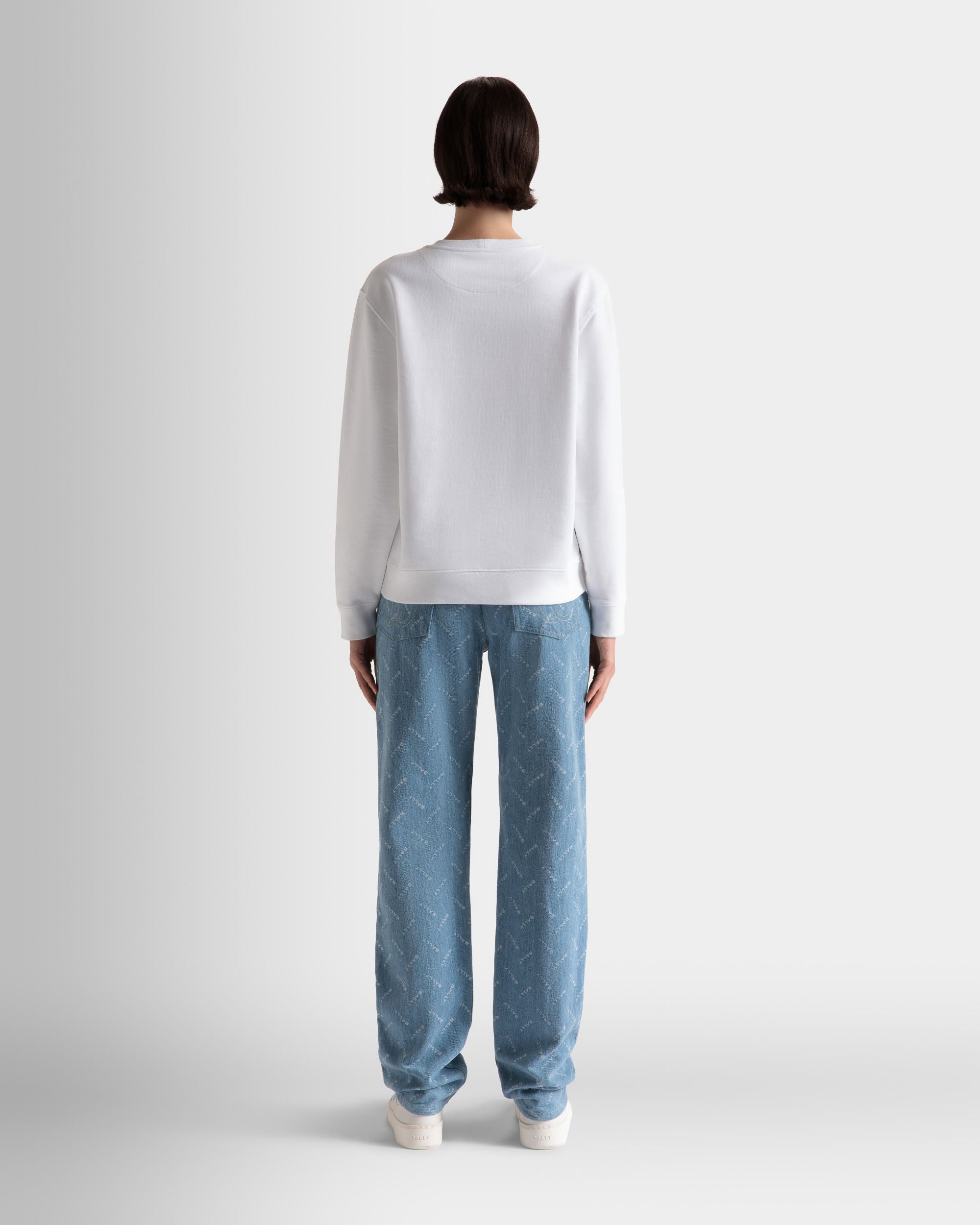 Maglione Girocollo In Cotone Bianco - Donna - Bally - 06