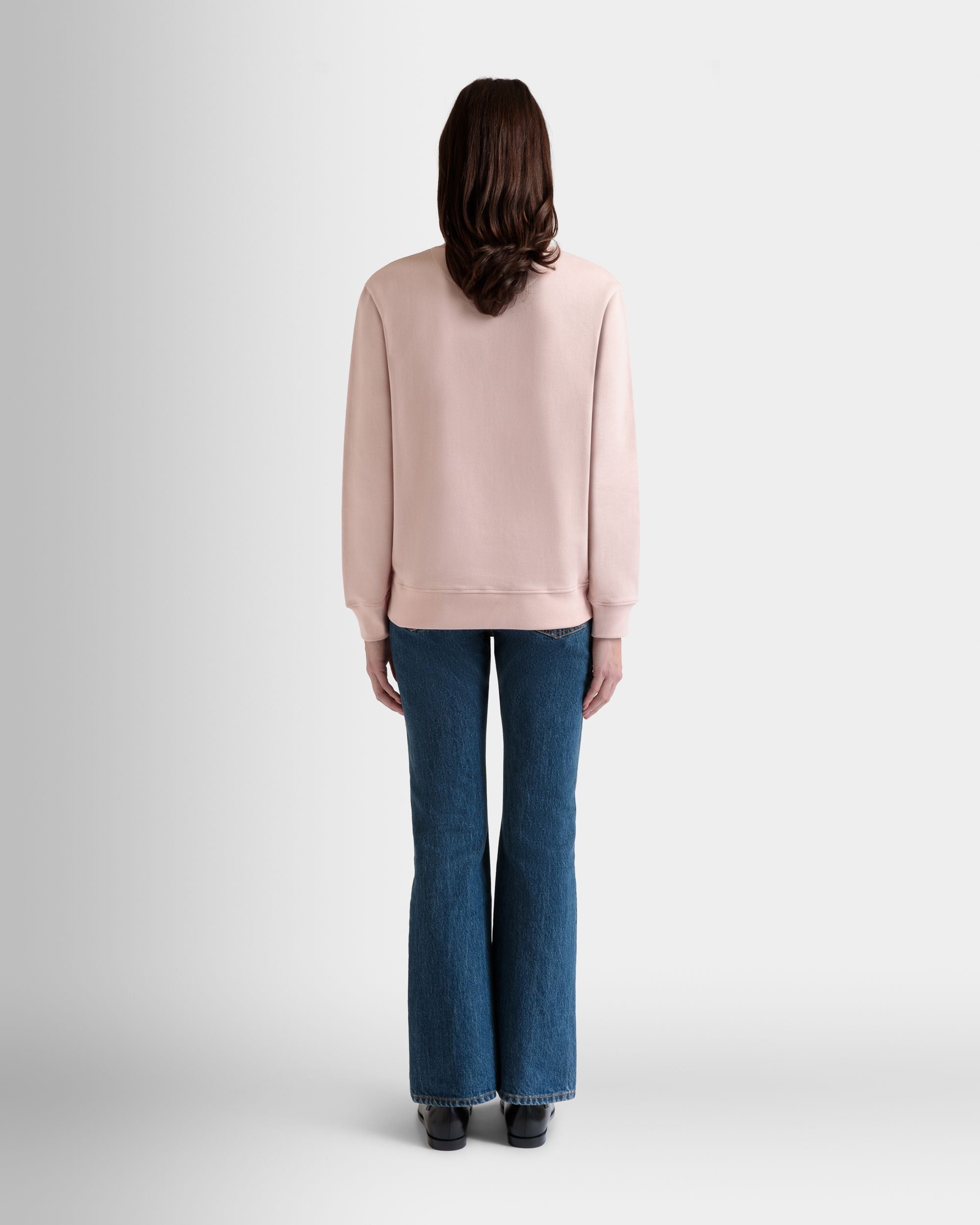 Felpa Girocollo In Cotone Dusty Petal Con Stampa Bally Cake - Donna - Bally - 06