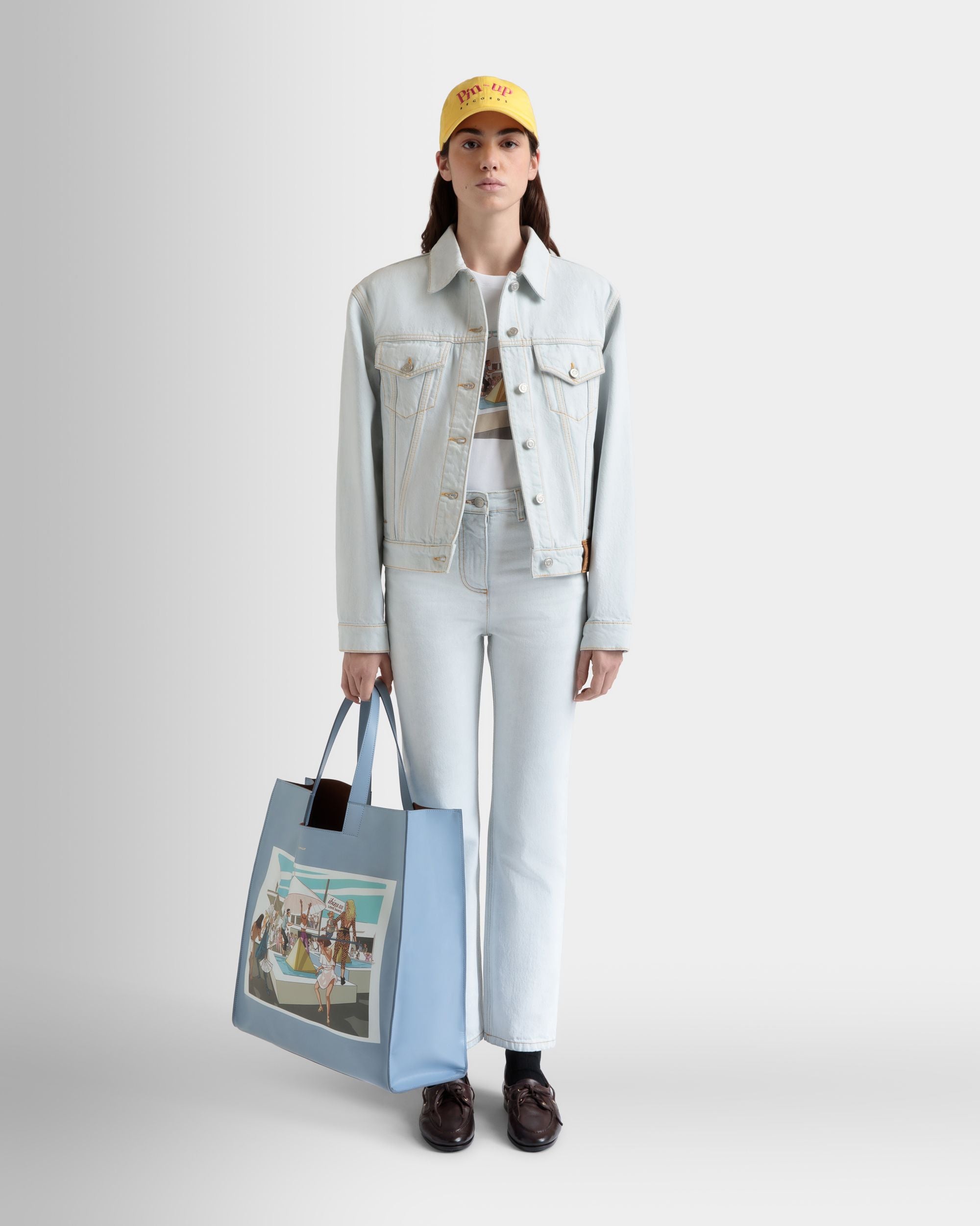 T-Shirt DJ Leo Mas X Bally In Cotone Bianco Con Stampa Dancing Amnesia - Donna - Bally - 02