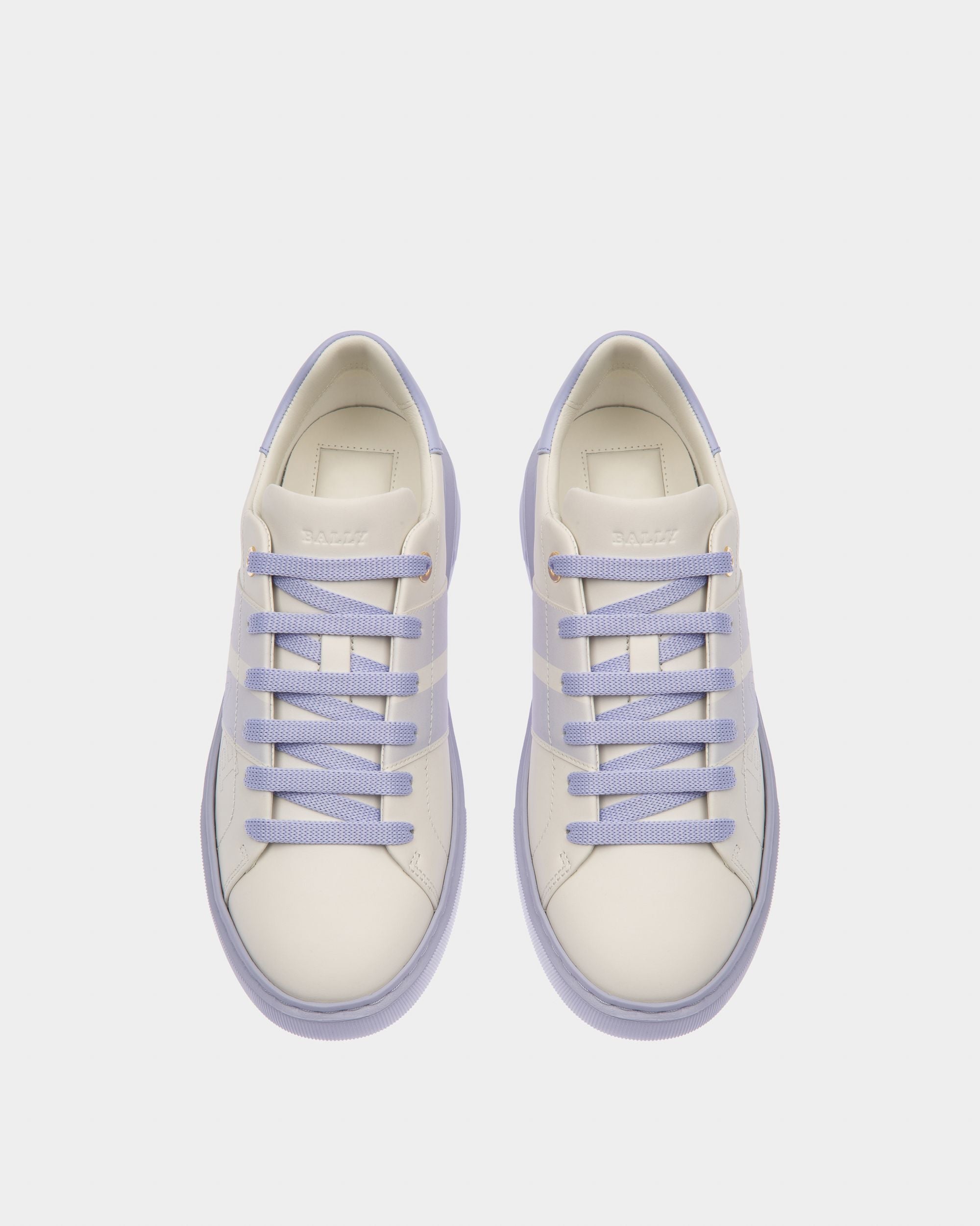 Myra Sneaker In Pelle Nera E Lilla - Donna - Bally - 02