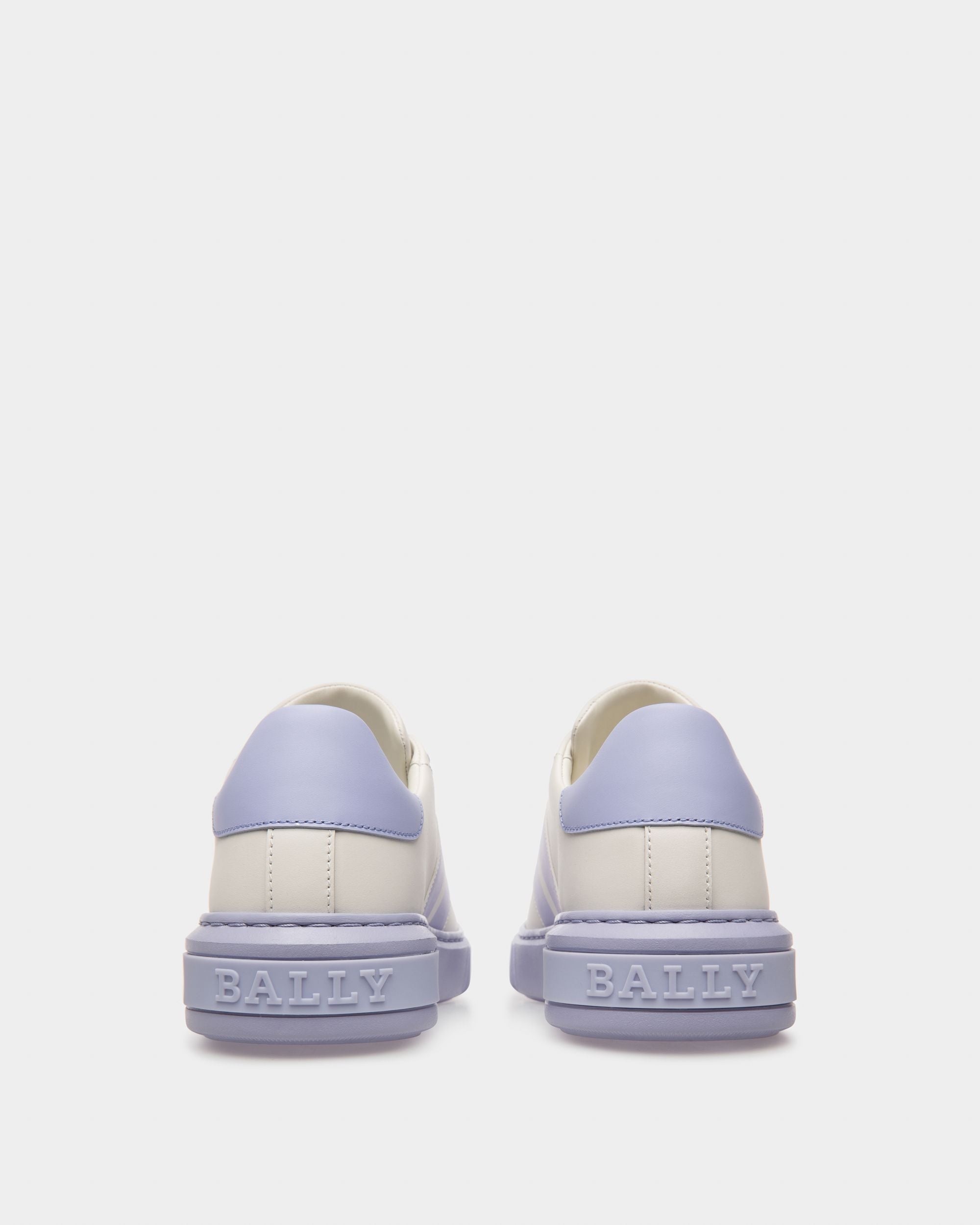 Myra Sneaker In Pelle Nera E Lilla - Donna - Bally - 04