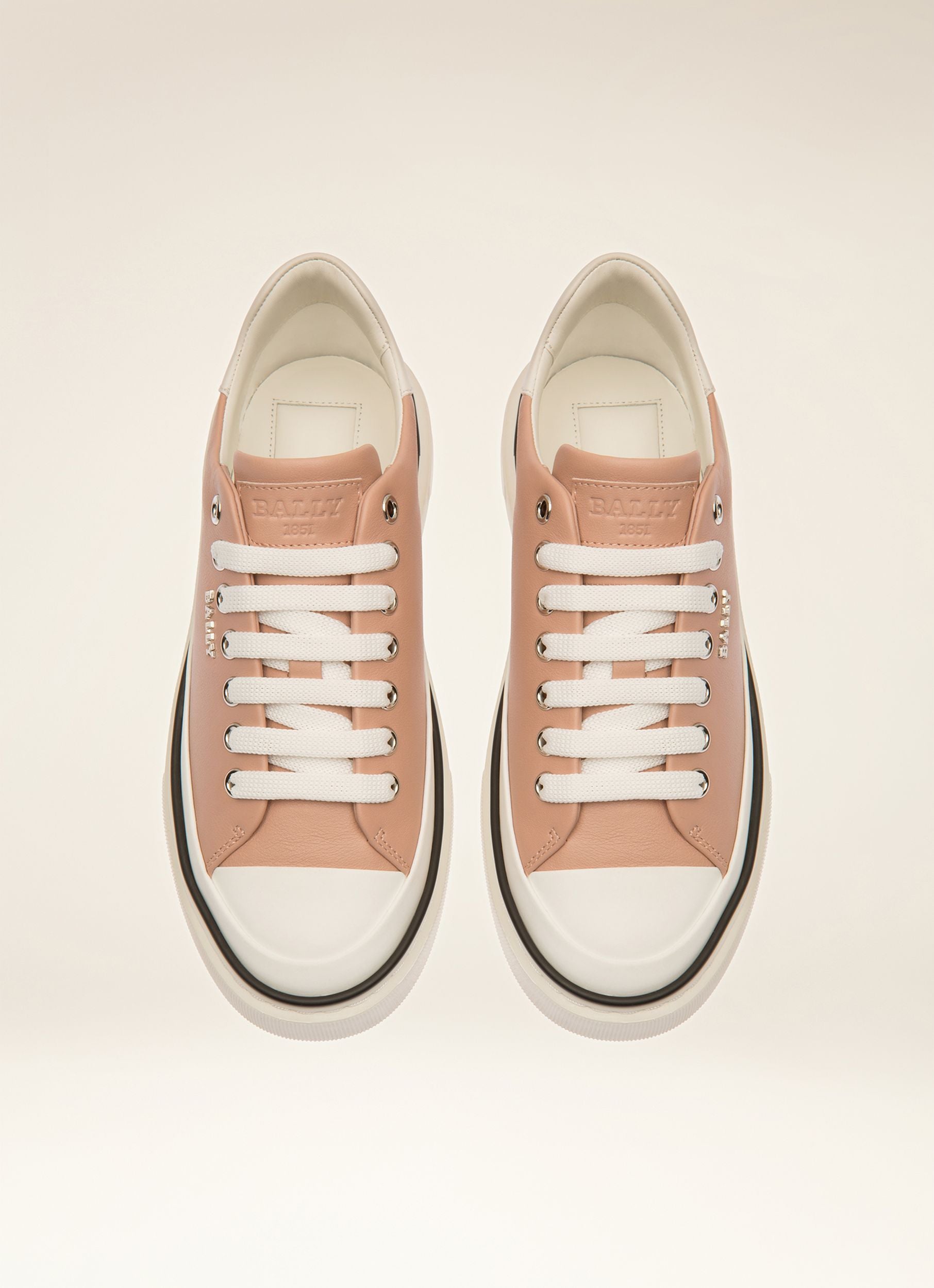 Maily Sneaker In Pelle Rosa - Donna - Bally - 04