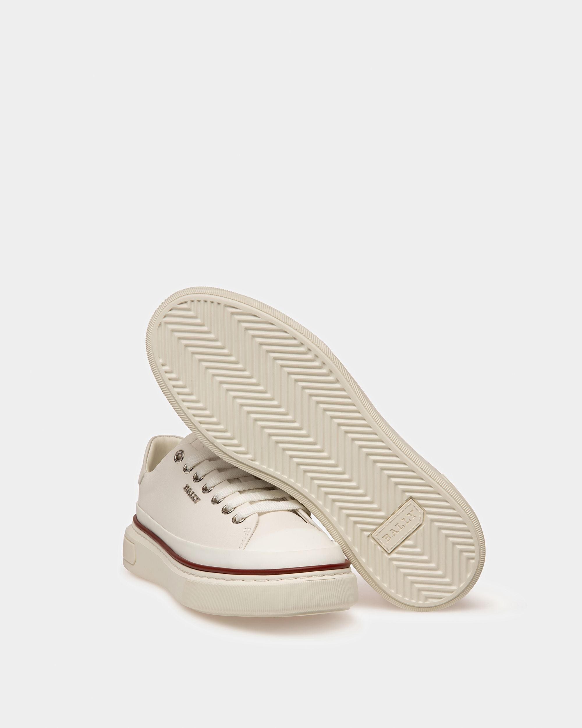 Maily Sneaker In Pelle Colore Bianco - Donna - Bally - 03