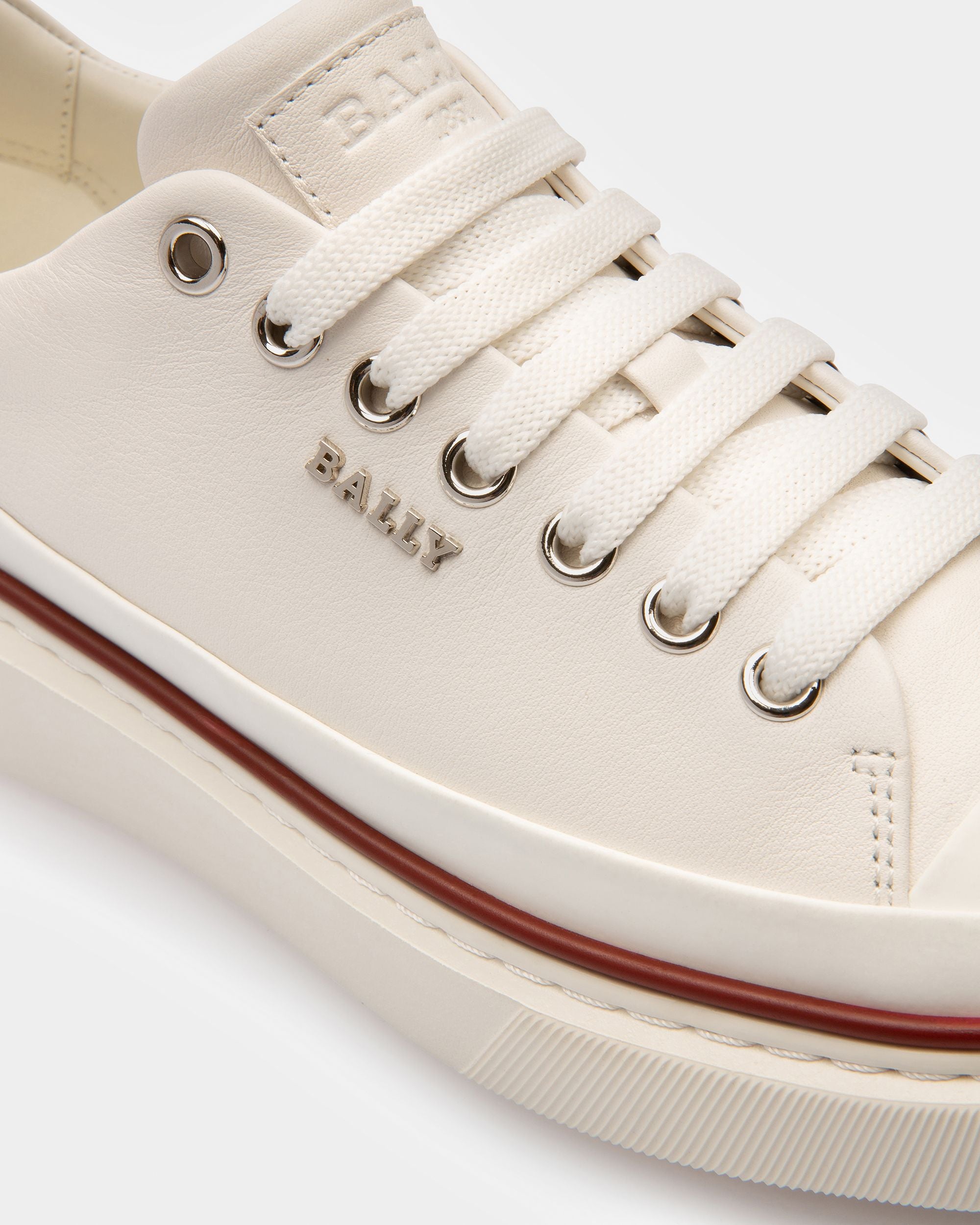 Maily Sneaker In Pelle Colore Bianco - Donna - Bally - 04