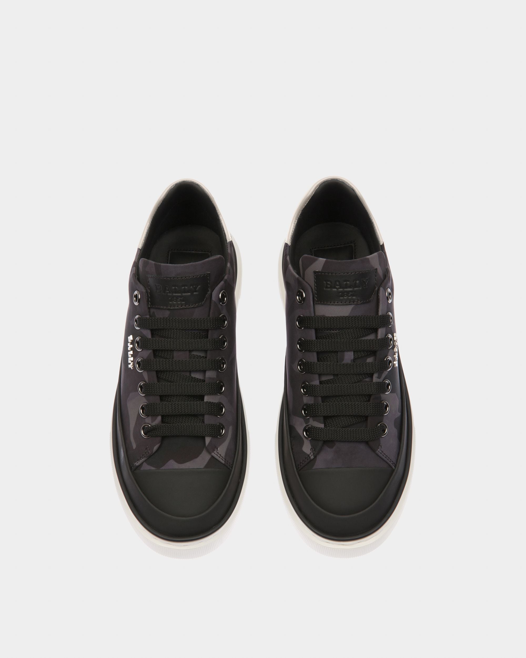 Maily Sneaker In Poliestere Riciclato E Pelle Di Colore Nero - Donna - Bally - 02