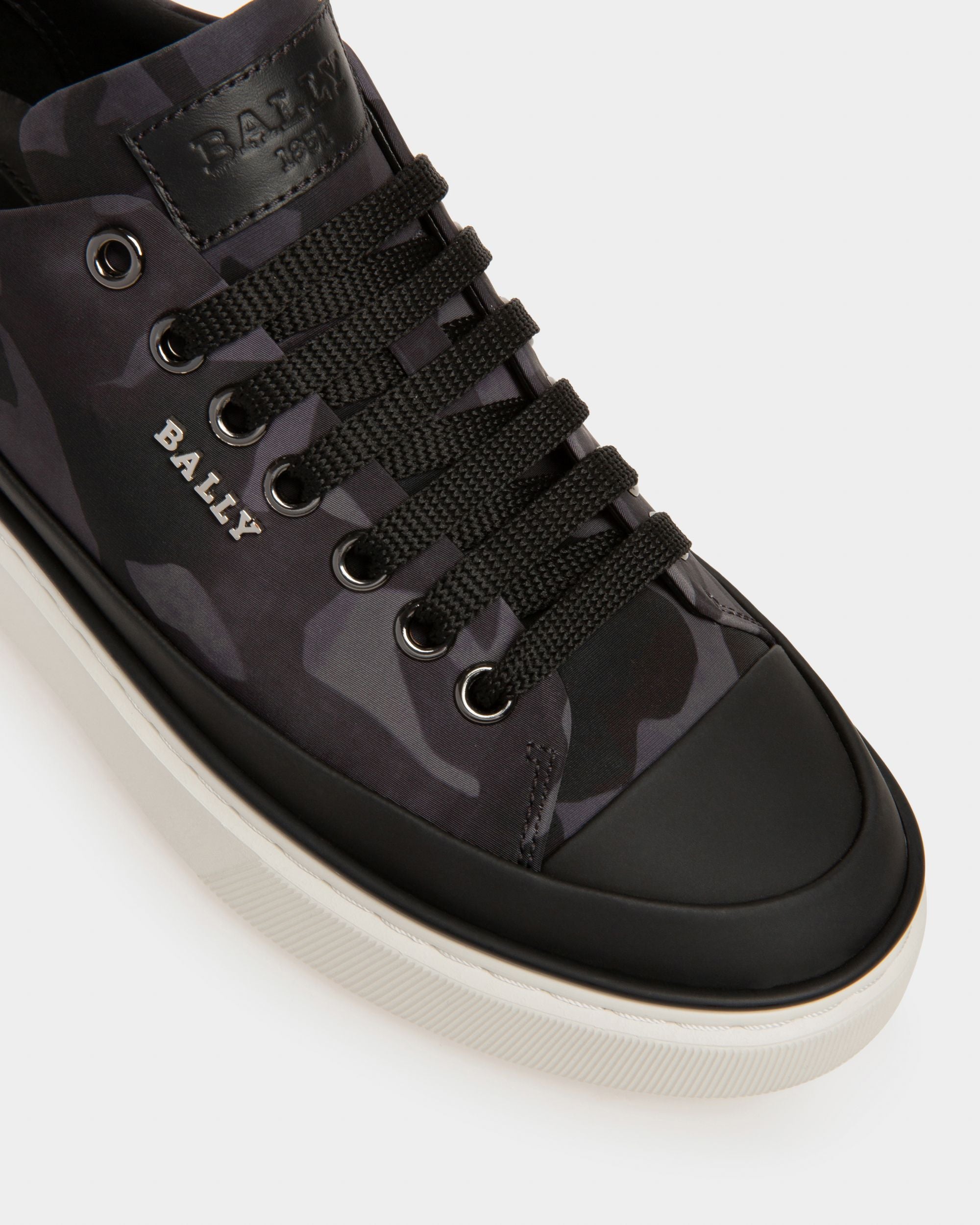 Maily Sneaker In Poliestere Riciclato E Pelle Di Colore Nero - Donna - Bally - 06