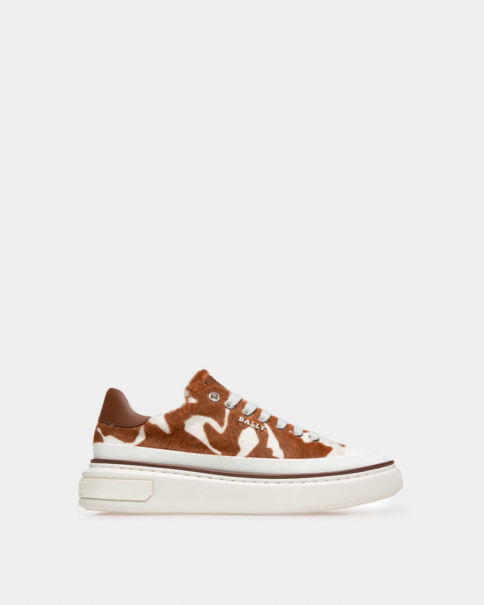 Maily Sneaker In Pelle Bianca E Marrone - Donna - Bally - 01