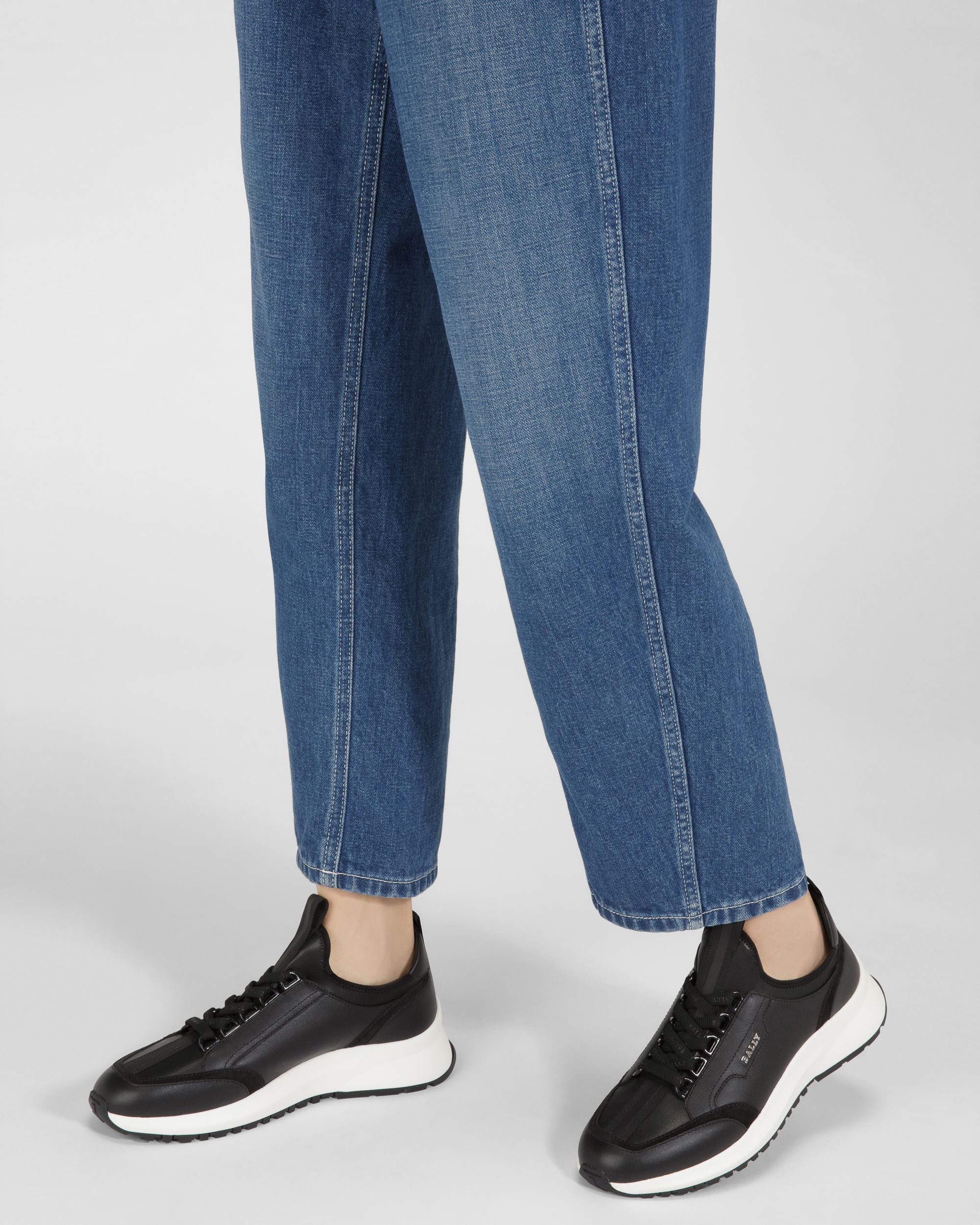 Deven Sneaker In Pelle Nera - Donna - Bally - 07