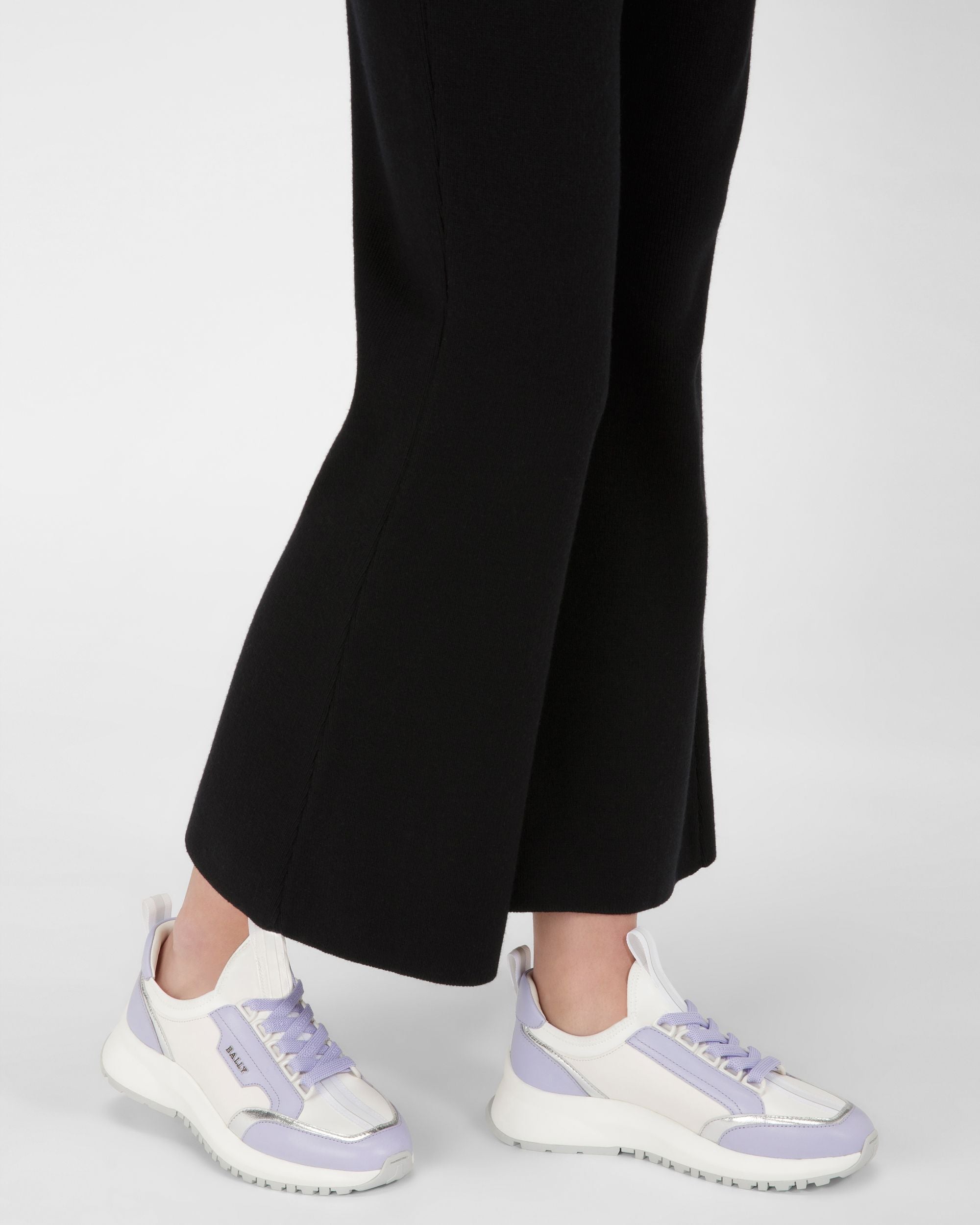 Deven Sneaker In Pelle Nera E Lilla - Donna - Bally - 07