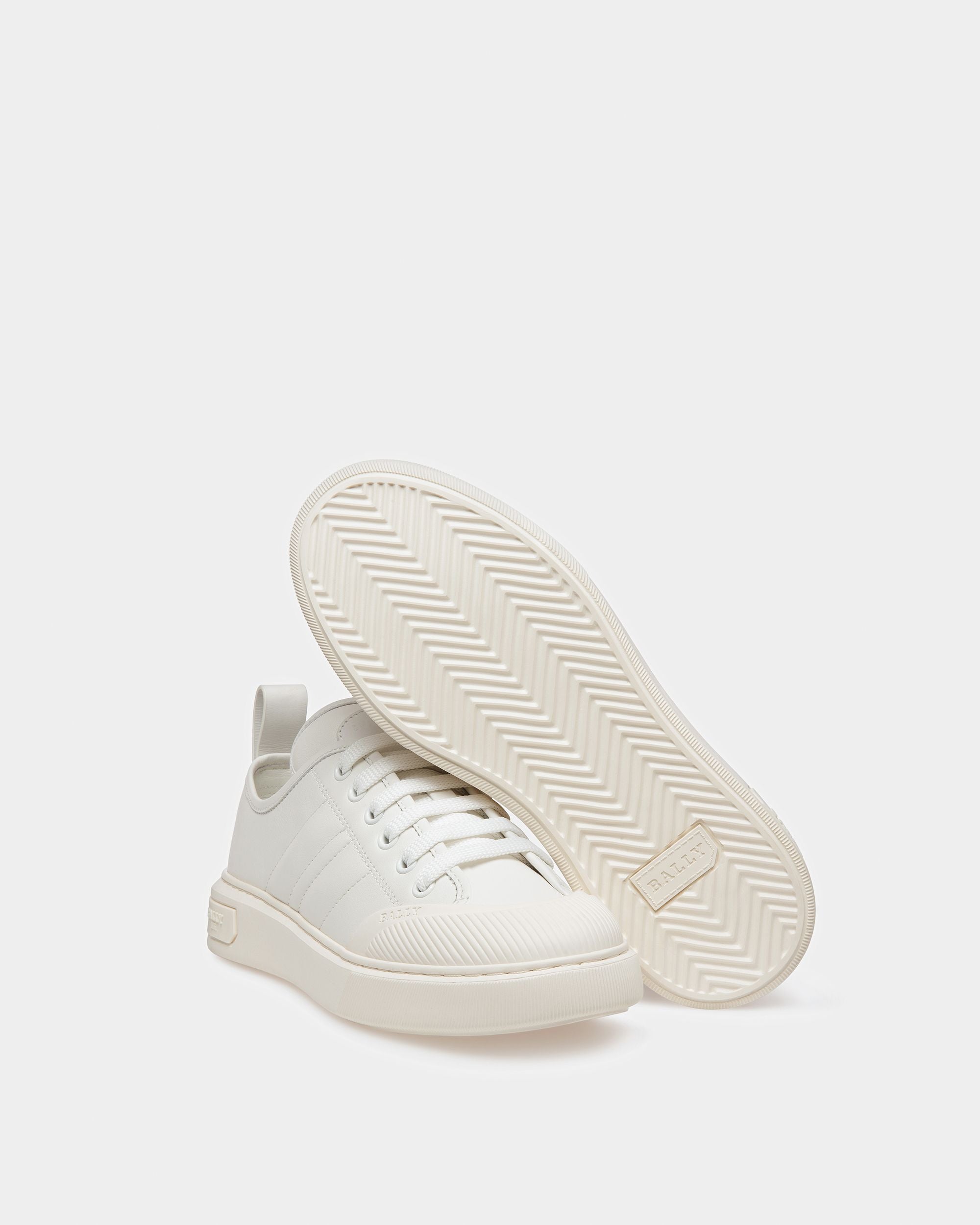 Medyn Sneaker In Pelle Bianca - Donna - Bally - 05