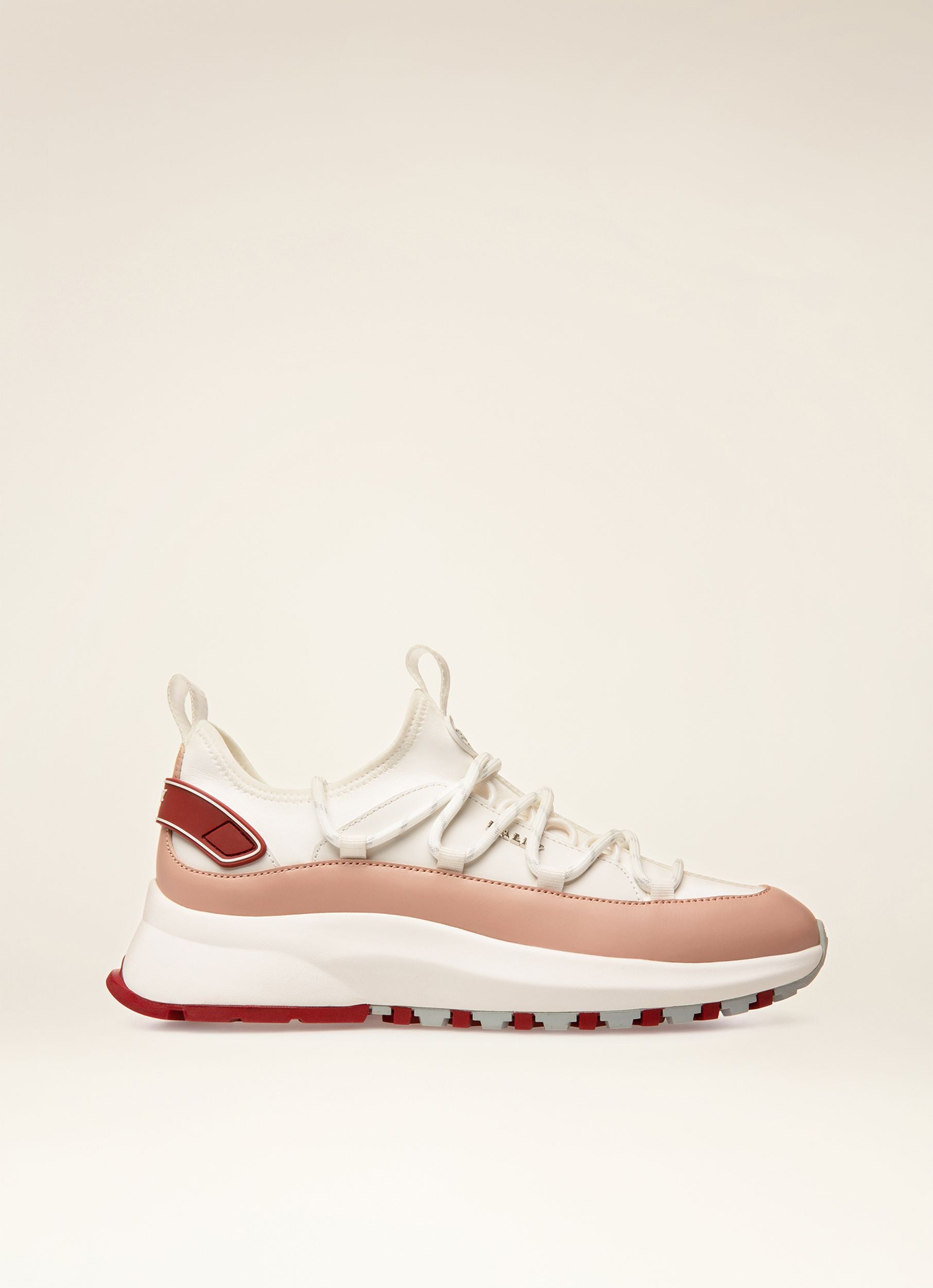 Delys Sneaker In Pelle Bianca E Rosa - Donna - Bally - 01