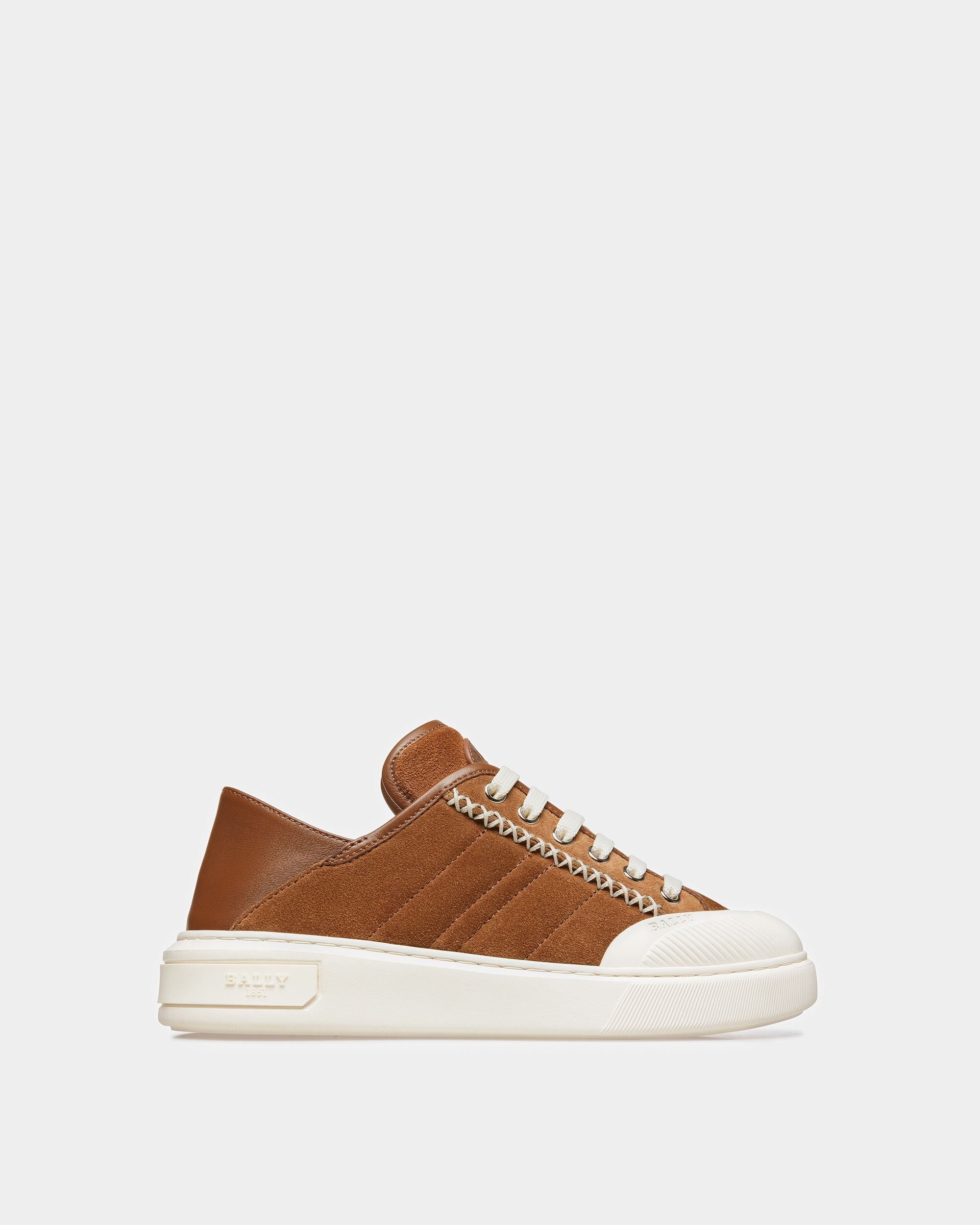 Marily Sneaker In Pelle Scamosciata Marrone - Donna - Bally - 01