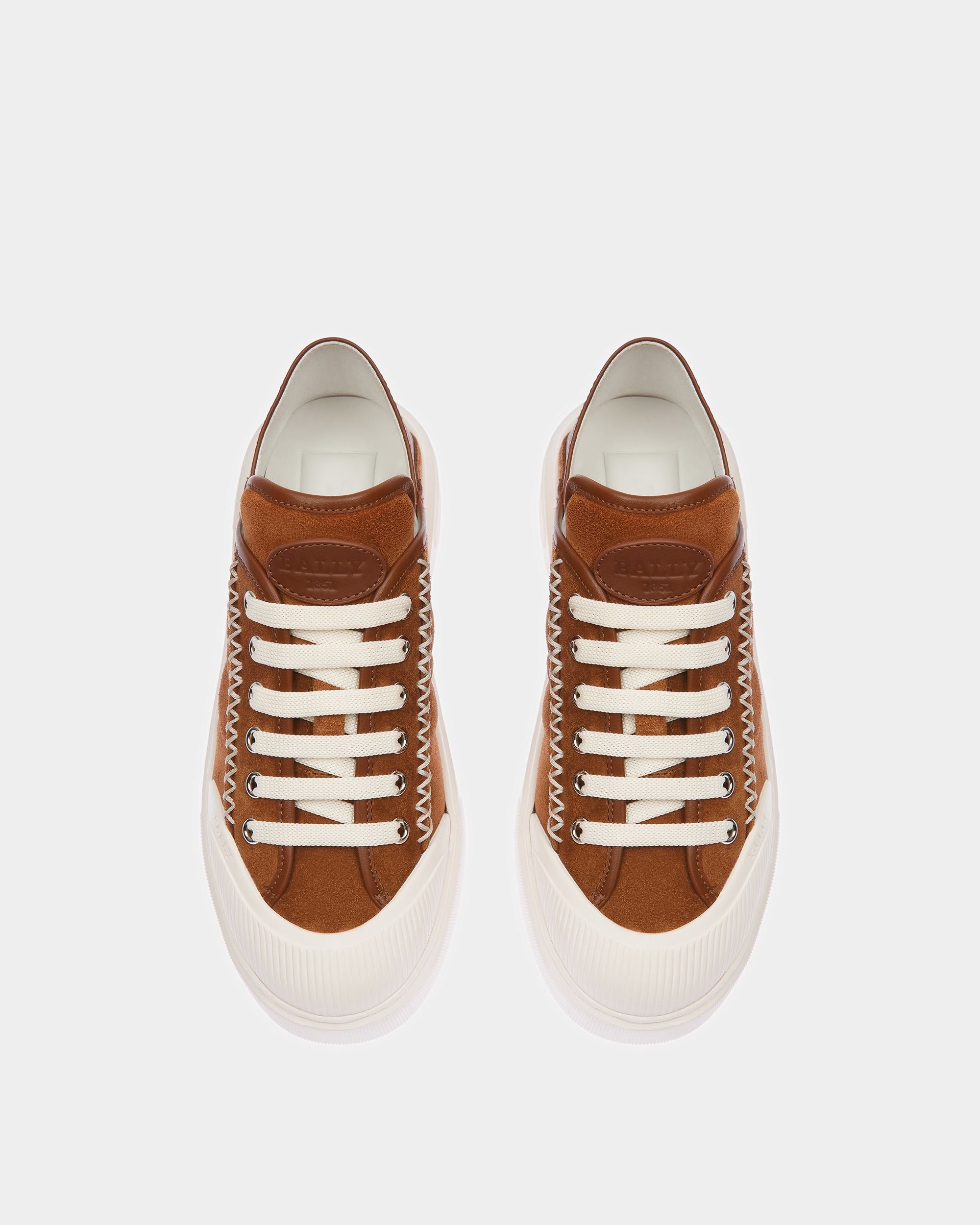 Marily Sneaker In Pelle Scamosciata Marrone - Donna - Bally - 02