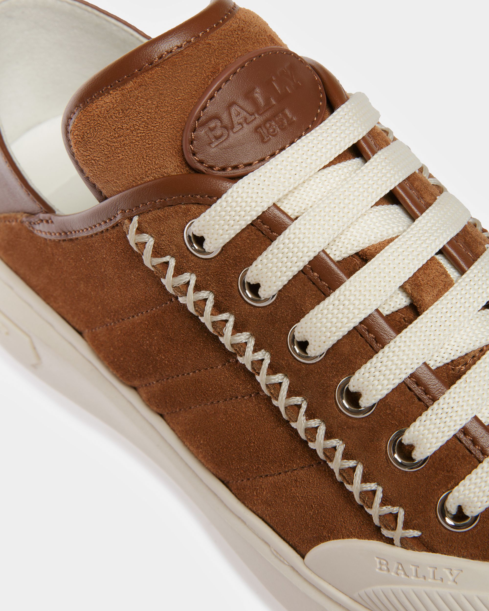 Marily Sneaker In Pelle Scamosciata Marrone - Donna - Bally - 06