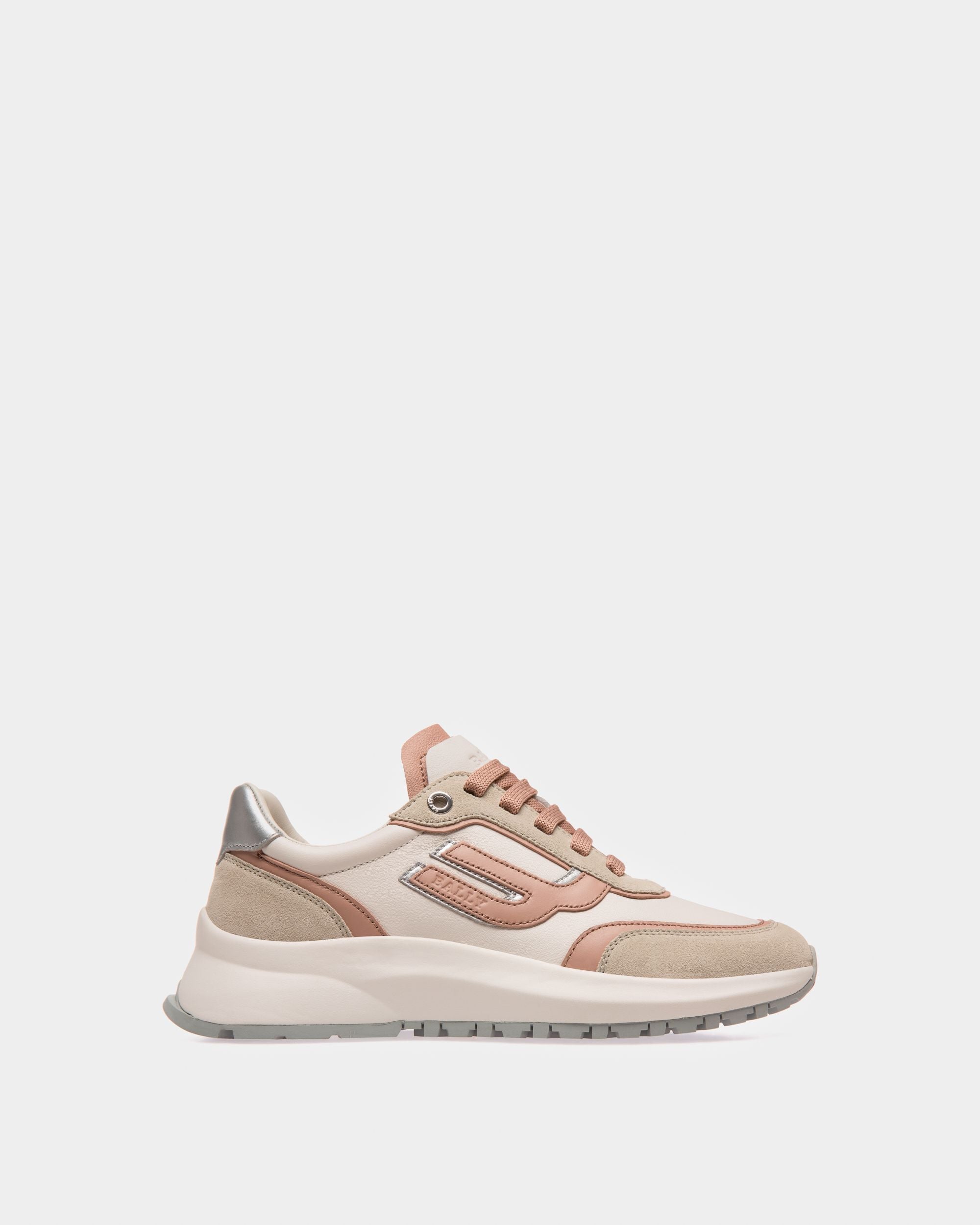 Demmy Sneaker In Pelle Bianco Polvere E Bianco - Donna - Bally - 01