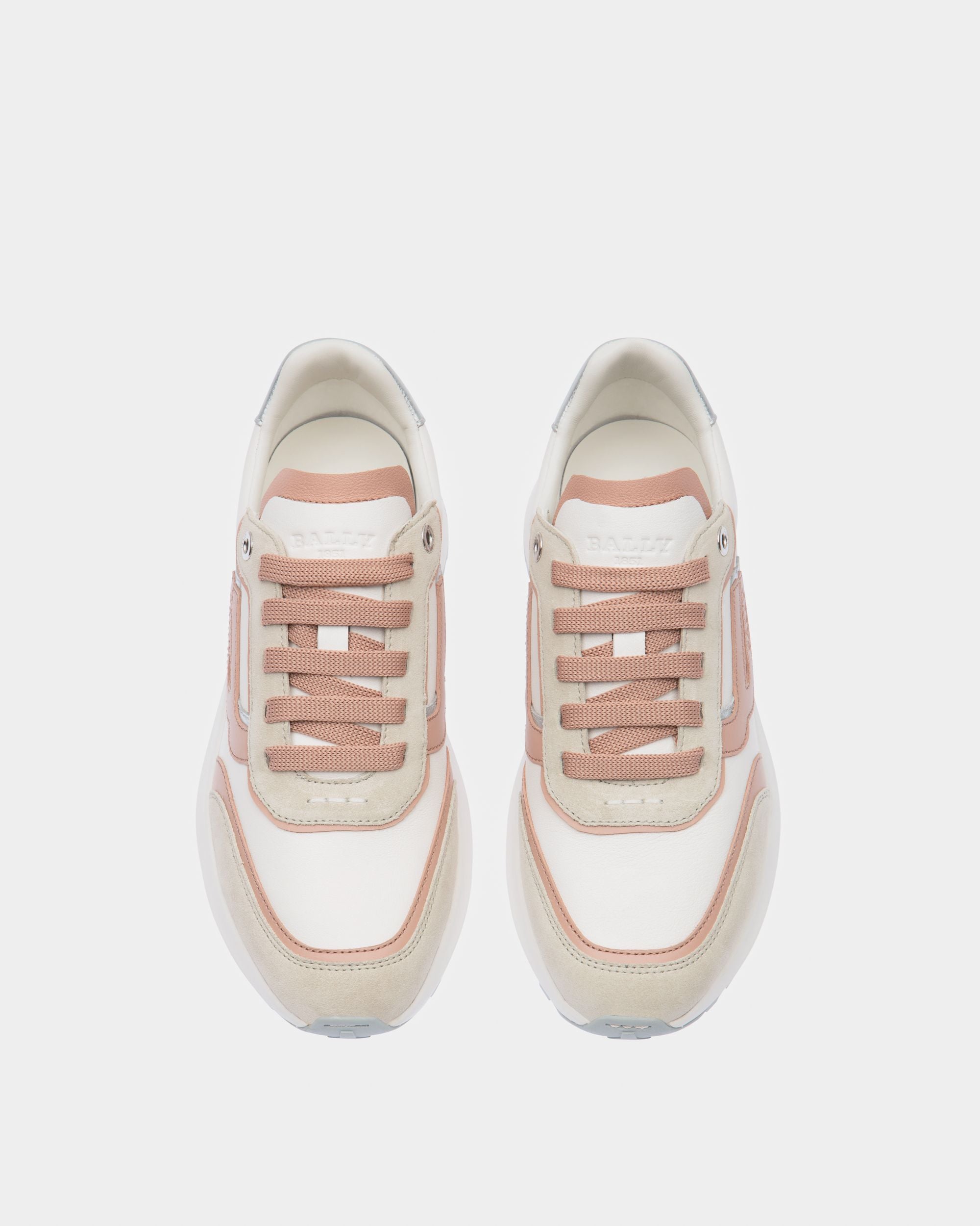Demmy Sneaker In Pelle Bianco Polvere E Bianco - Donna - Bally - 02