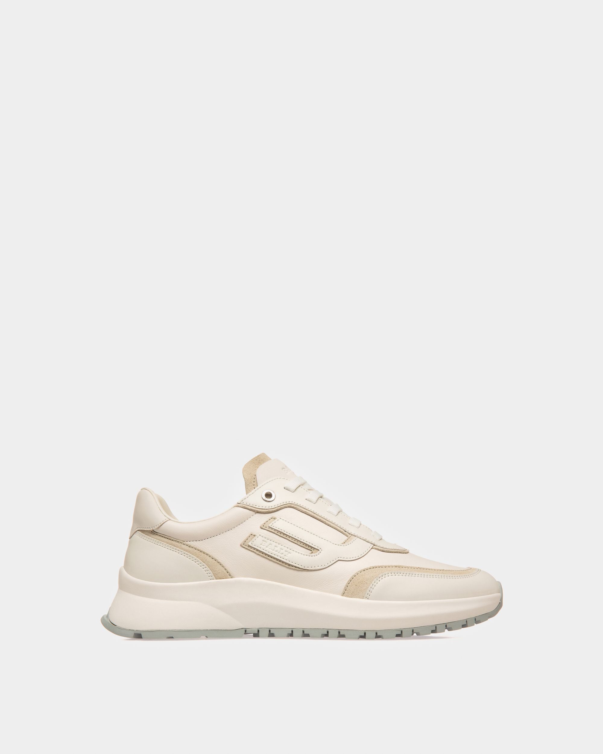 Demmy Sneaker In Pelle Bianco Polvere E Bianco - Donna - Bally - 01