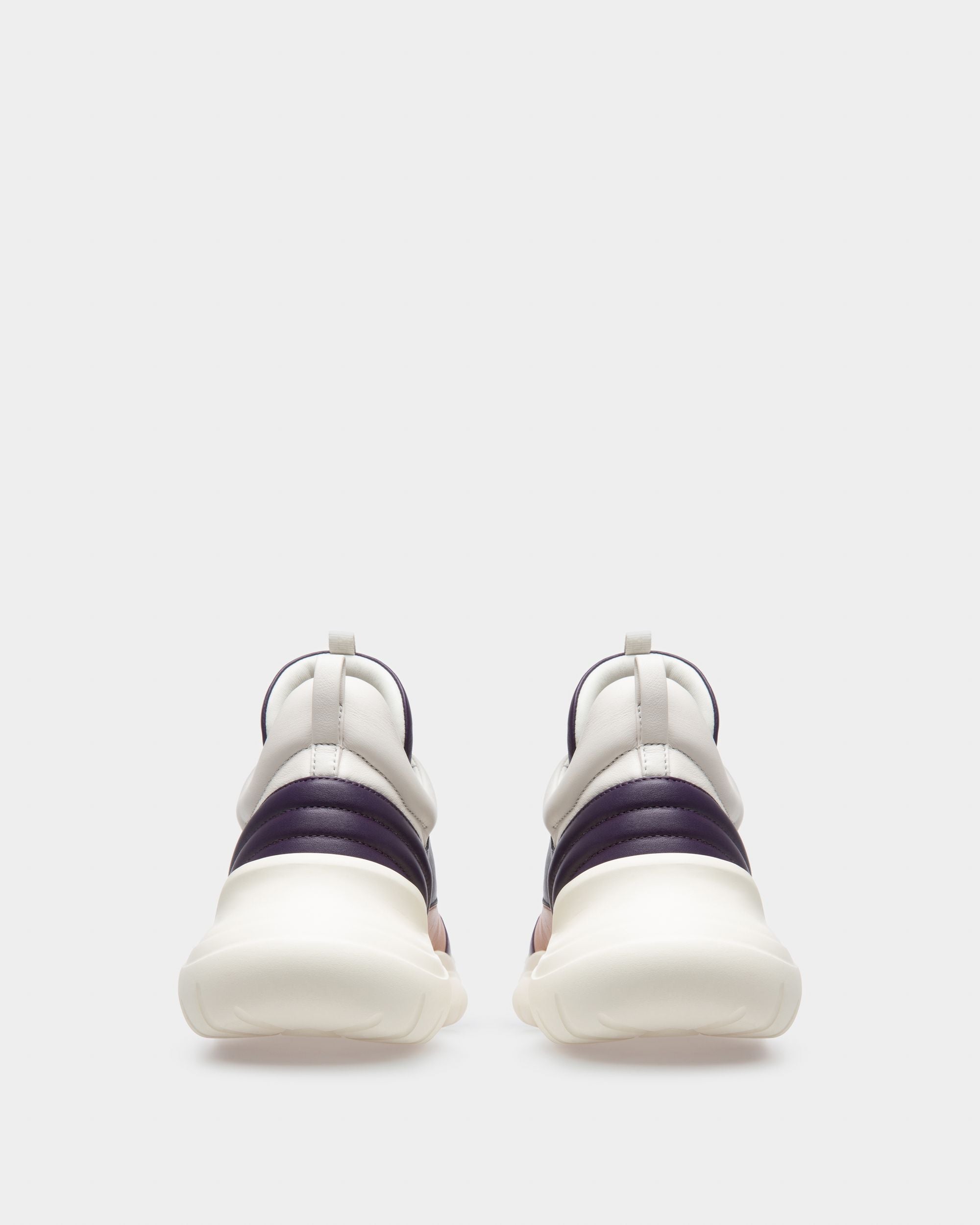 Claires Sneakers In Pelle Viola, Rosa Pallido E Blu - Donna - Bally - 04