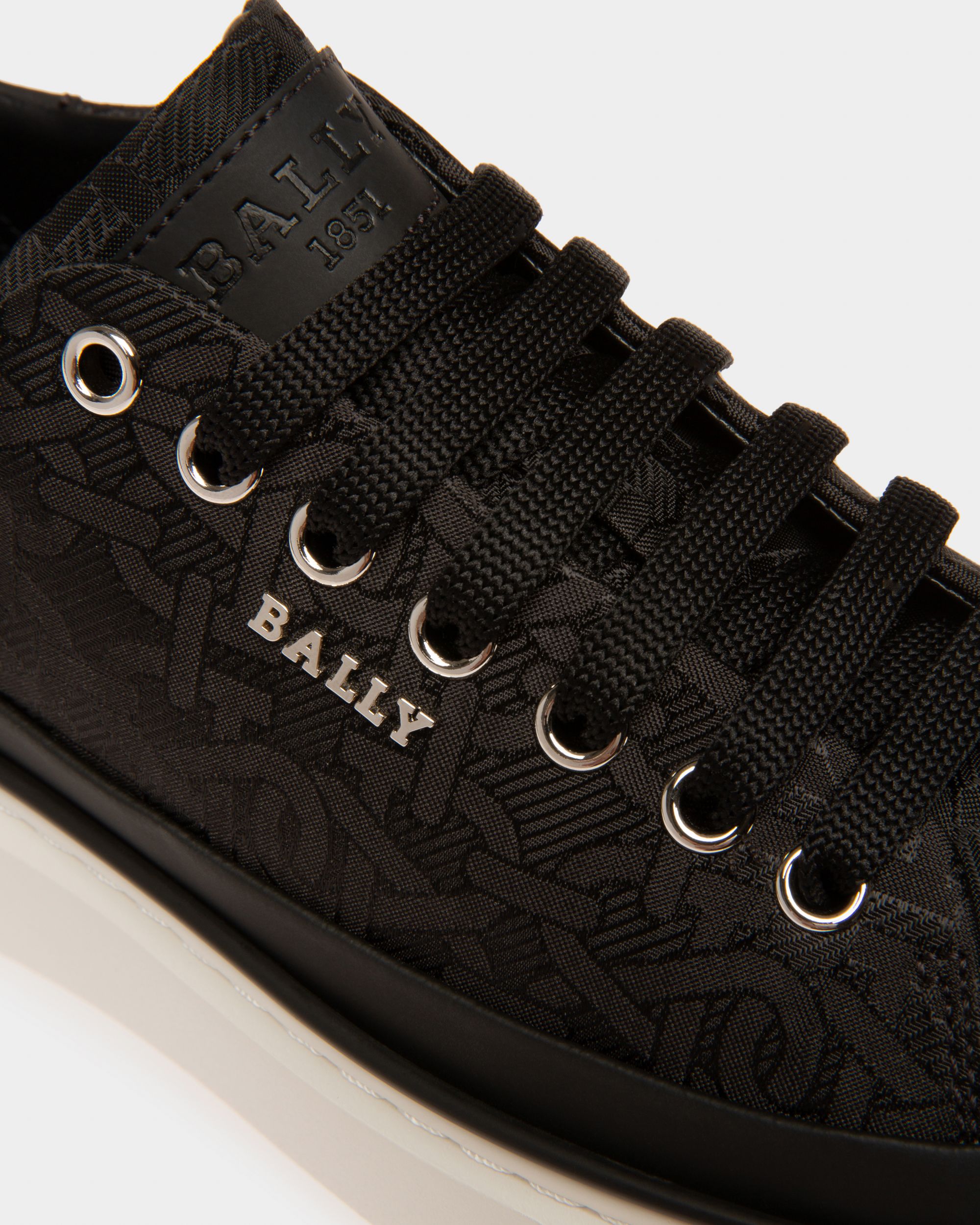 Maily Sneaker Nere In Nylon Jacquard - Donna - Bally - 06