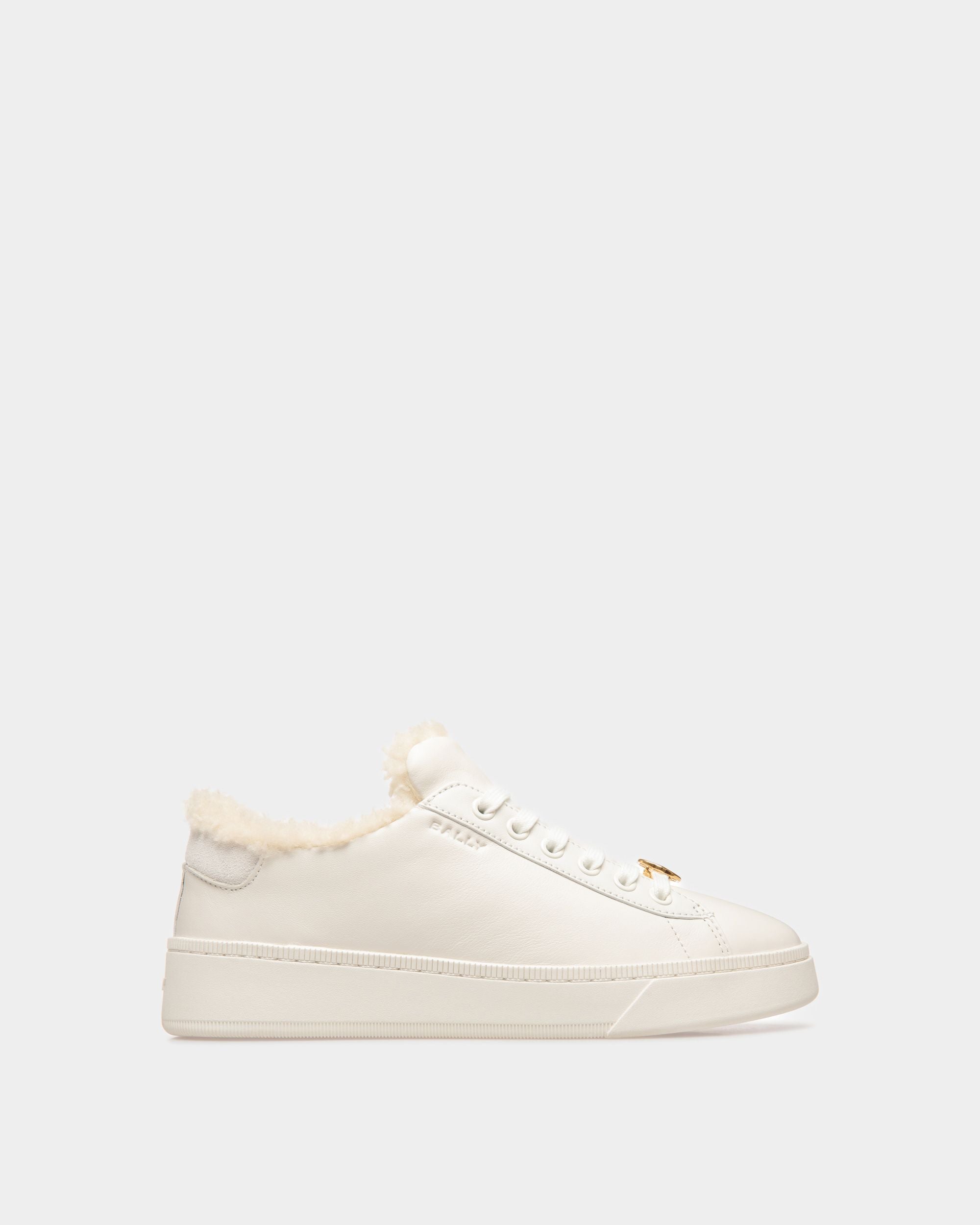 Sneaker Raise In Pelle Bianca - Donna - Bally - 01
