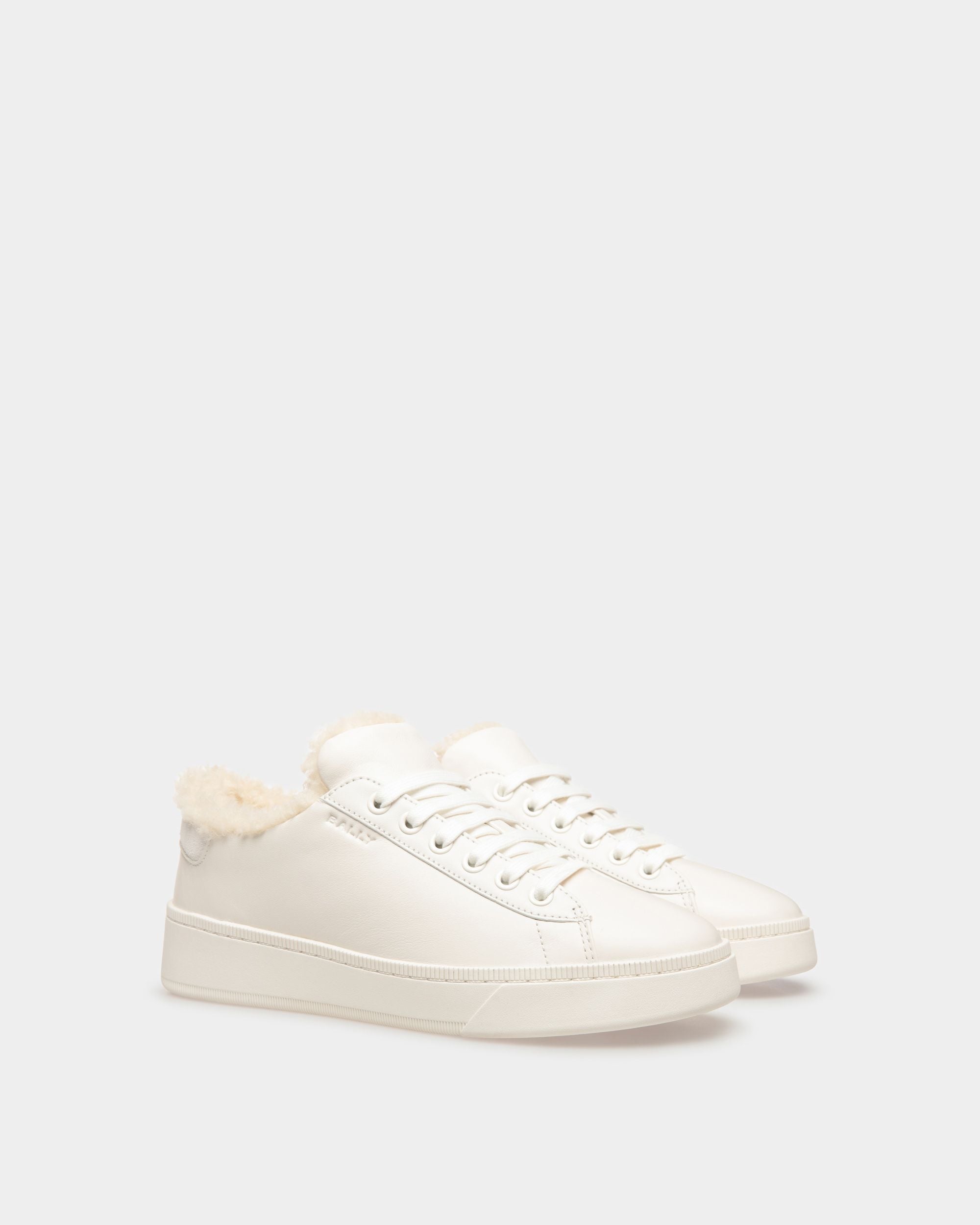 Sneaker Raise In Pelle Bianca - Donna - Bally - 04