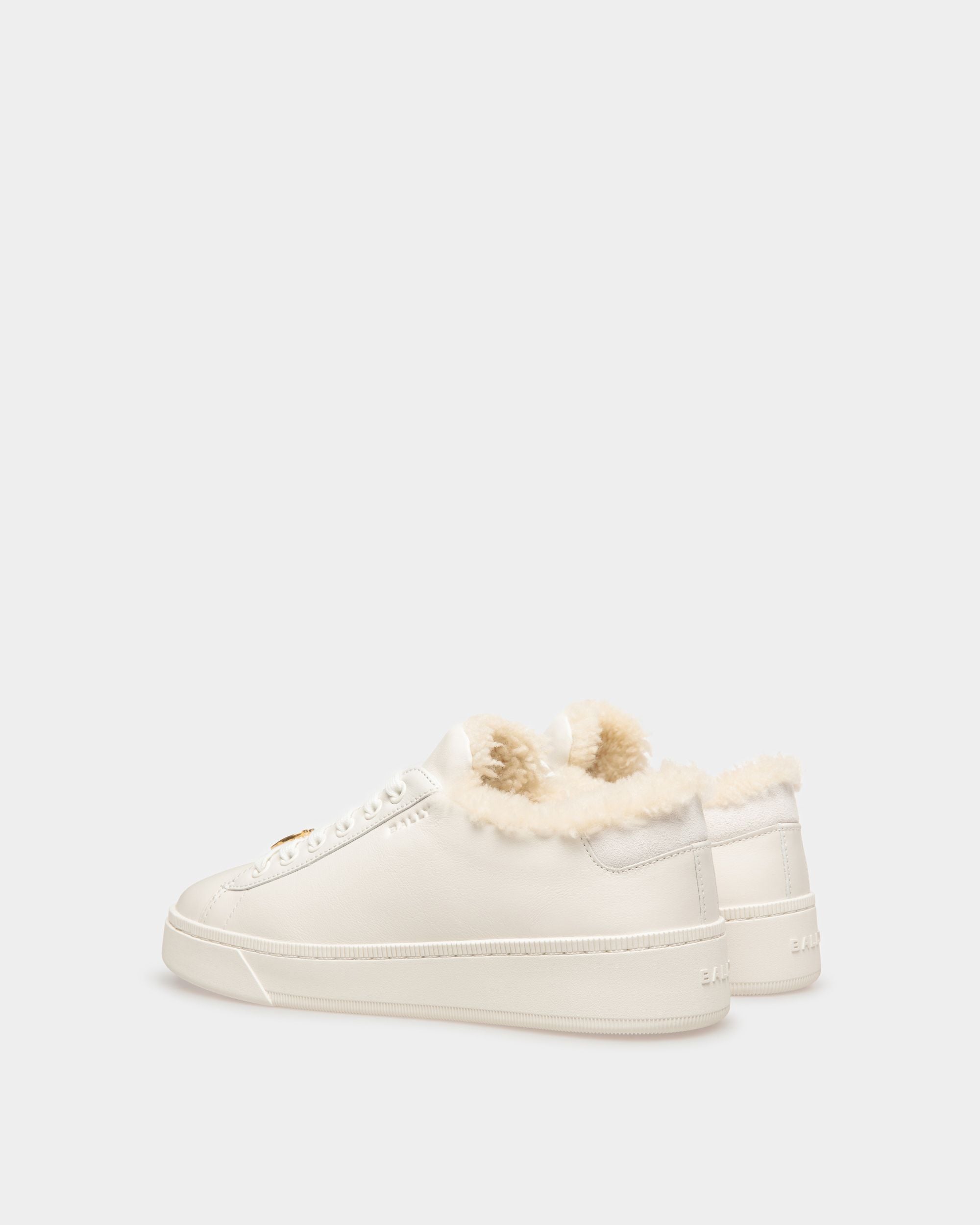Sneaker Raise In Pelle Bianca - Donna - Bally - 05