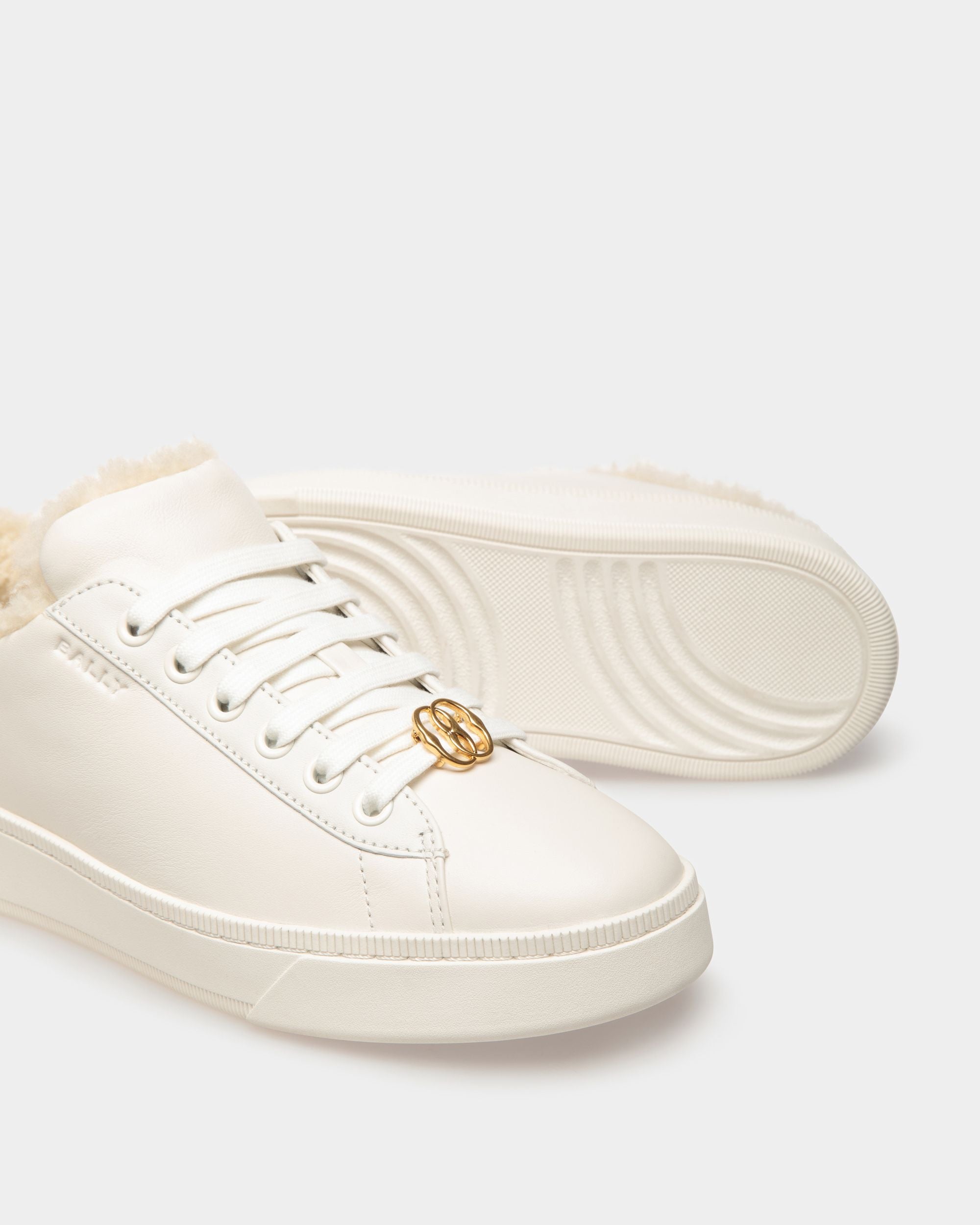 Sneaker Raise In Pelle Bianca - Donna - Bally - 06