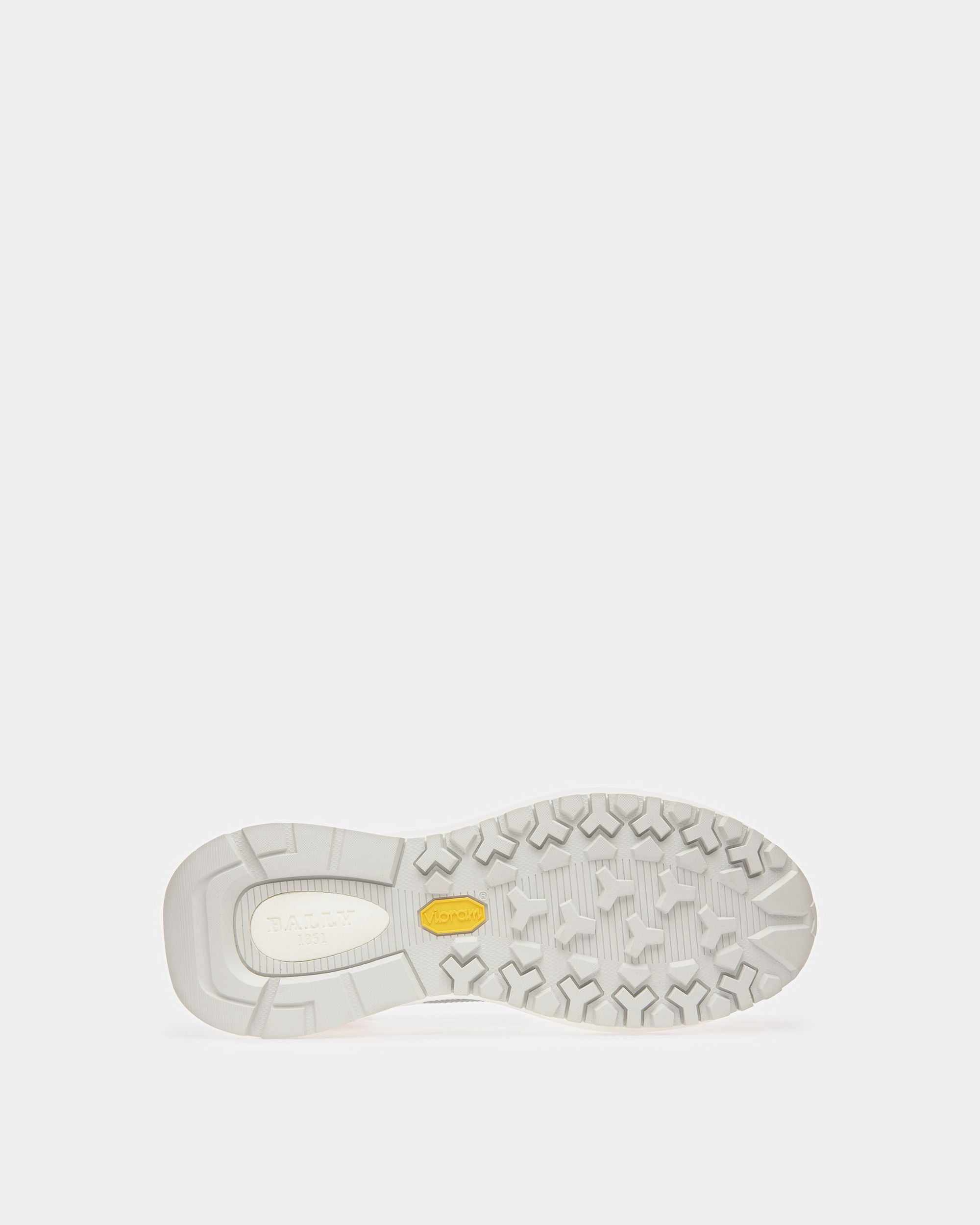 Demmy Sneaker In Pelle E Tessuto Bianco, Grigio E Bianco Cipria - Donna - Bally - 03