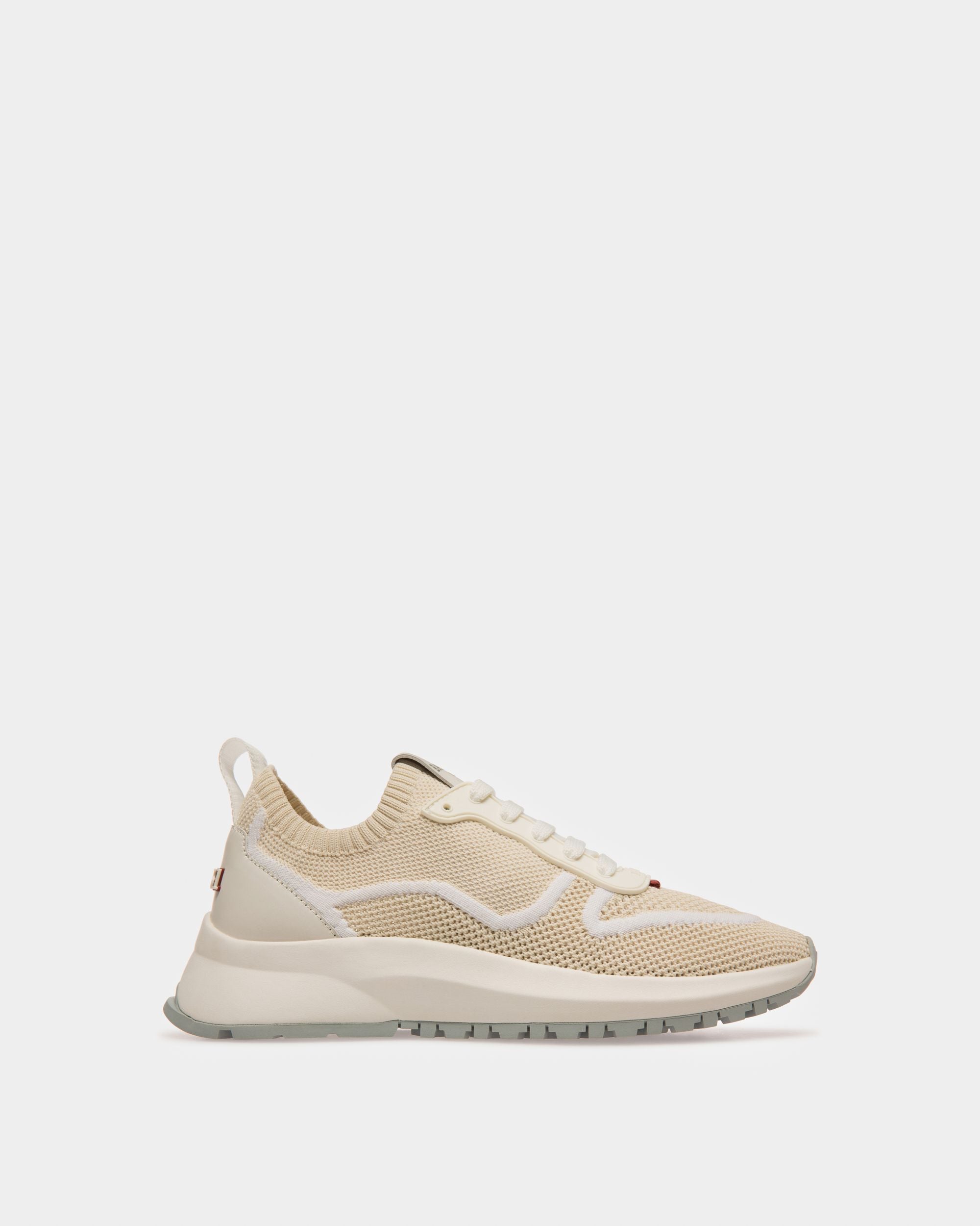 Davyn Sneaker In Pelle E Mesh Bianco Cipria - Donna - Bally - 01