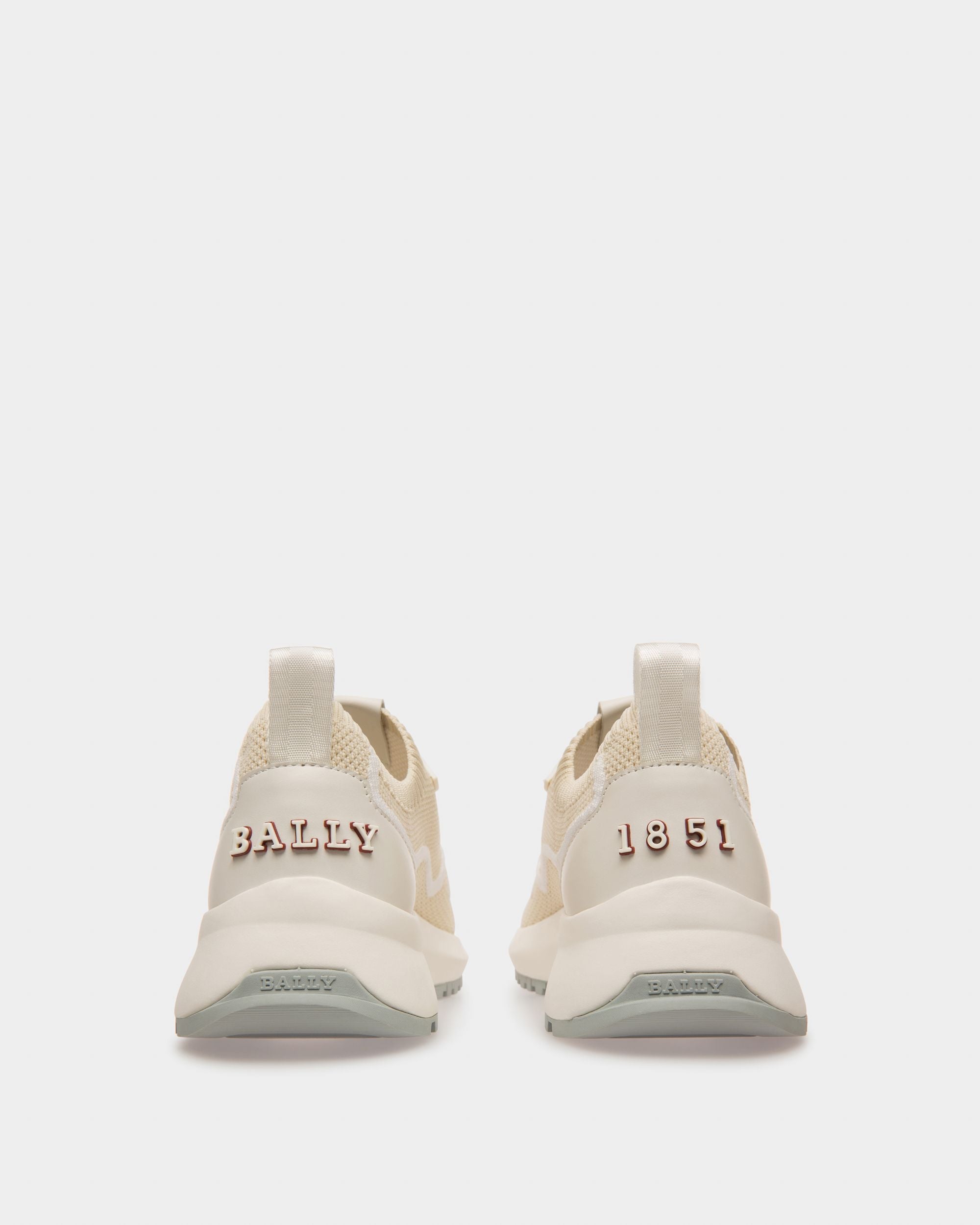 Davyn Sneaker In Pelle E Mesh Bianco Cipria - Donna - Bally - 04