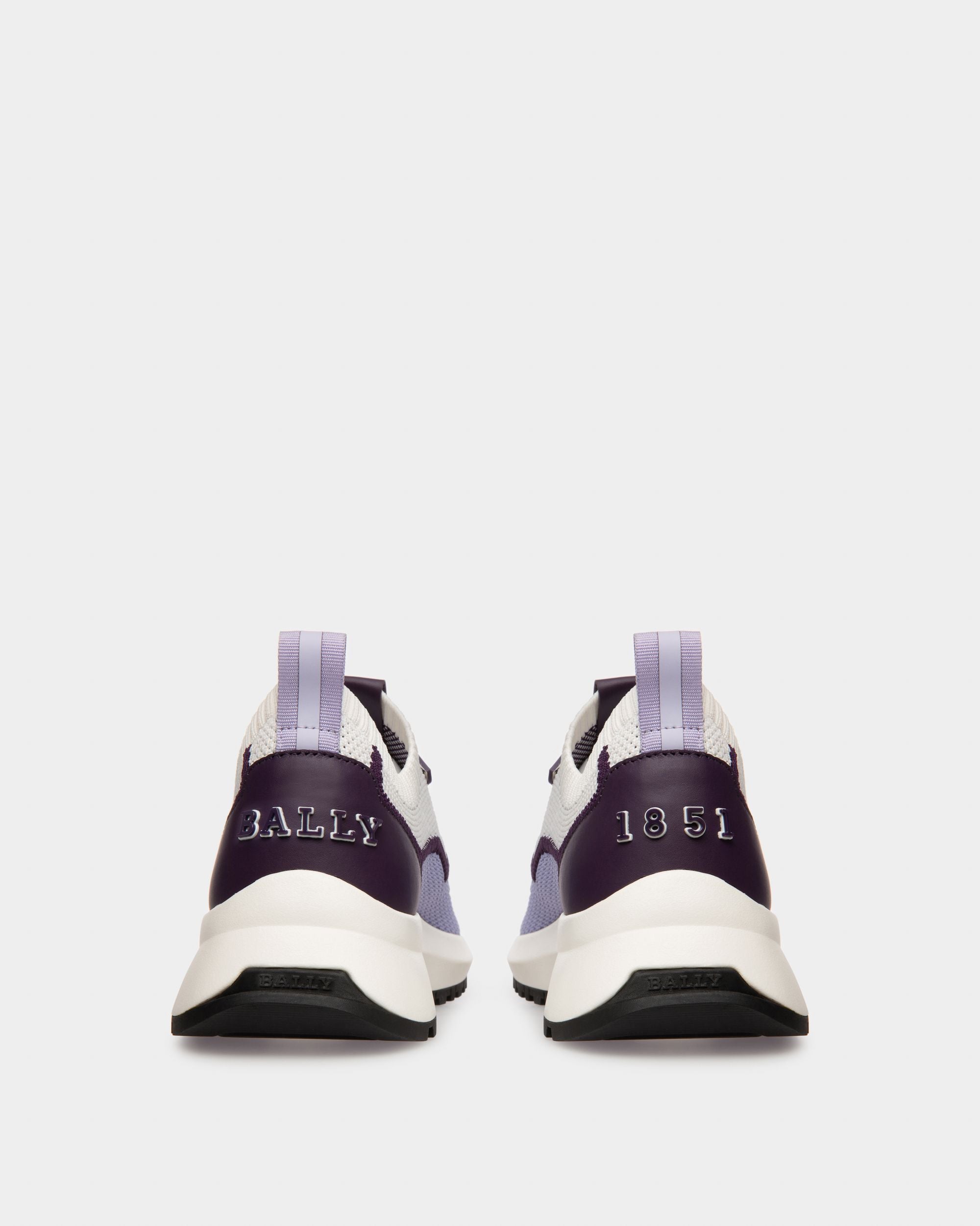Davyn Sneaker In Mesh Bianco, Lilla E Viola - Donna - Bally - 04
