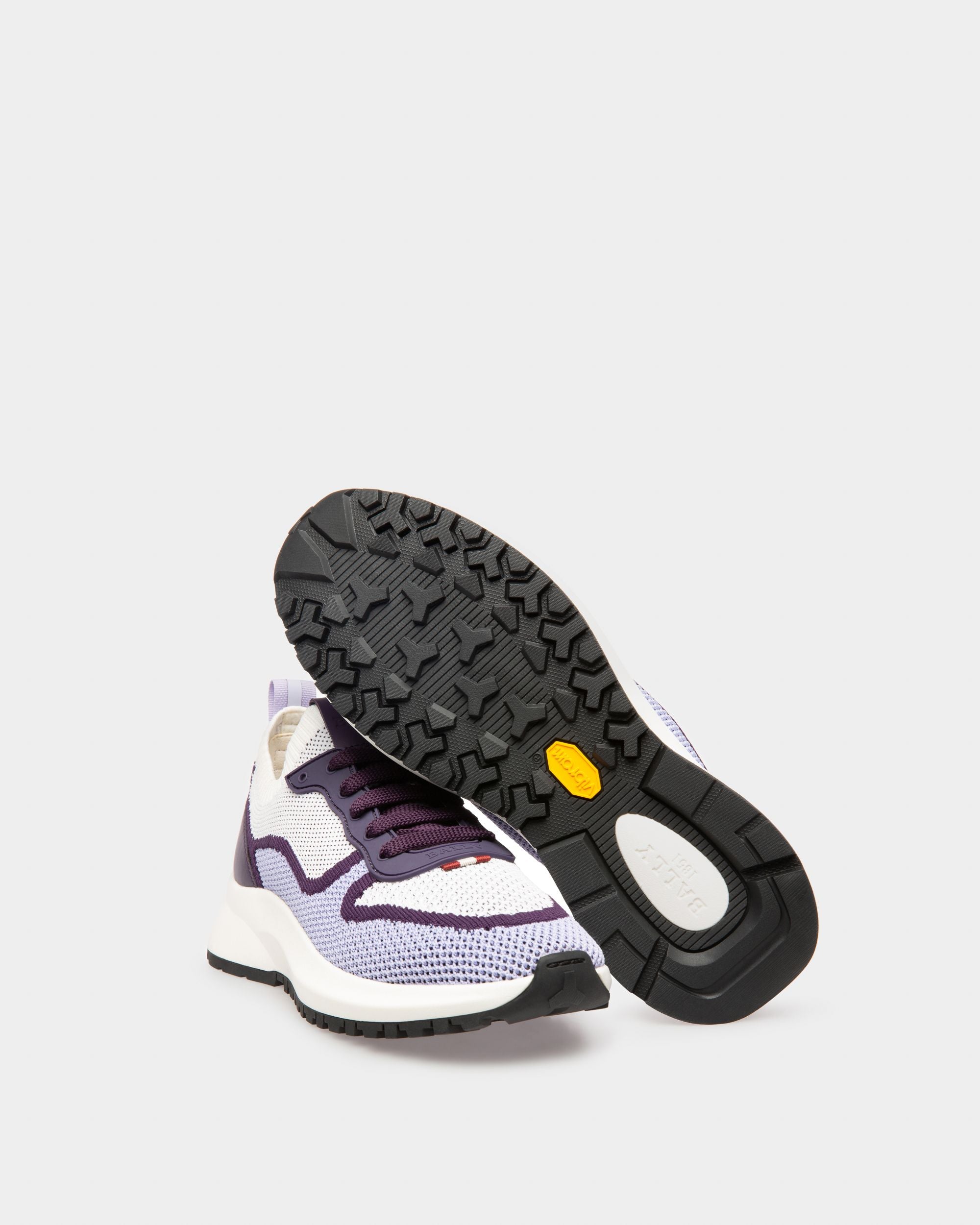 Davyn Sneaker In Mesh Bianco, Lilla E Viola - Donna - Bally - 05