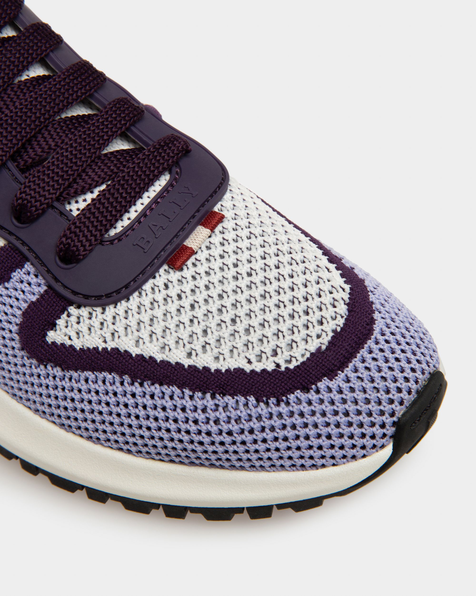 Davyn Sneaker In Mesh Bianco, Lilla E Viola - Donna - Bally - 06