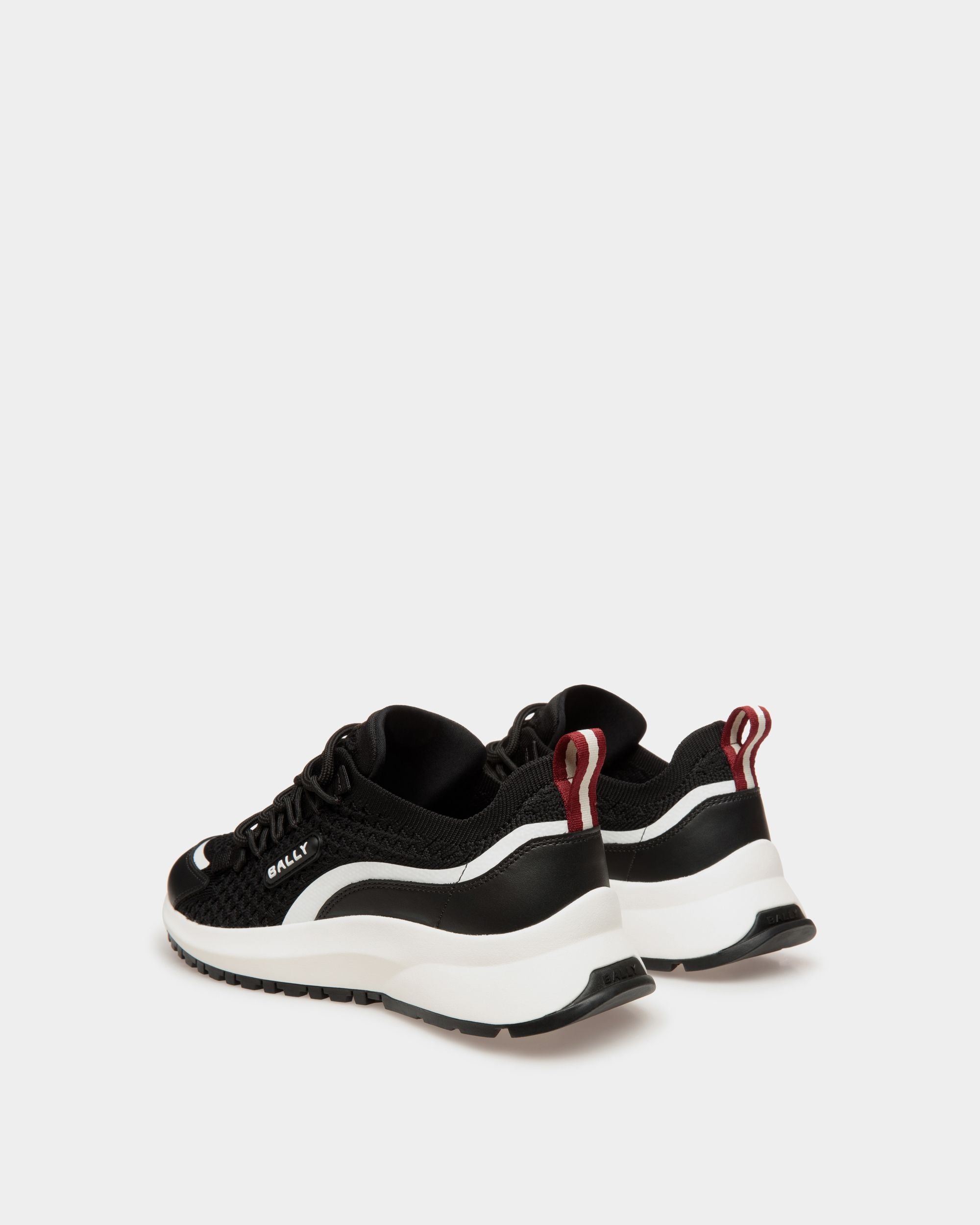Sneaker Outline In Maglia Nera - Donna - Bally - 03