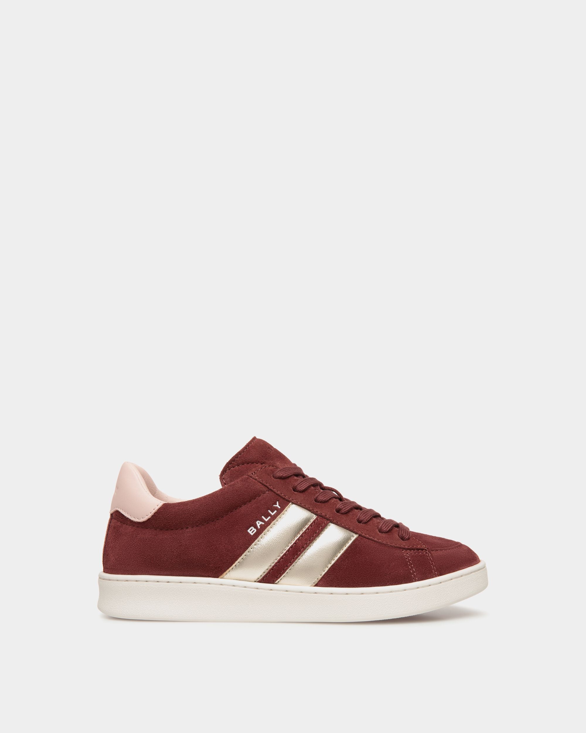 Sneaker Tennis In Pelle Scamosciata Andorra E Light Pink - Donna - Bally - 01