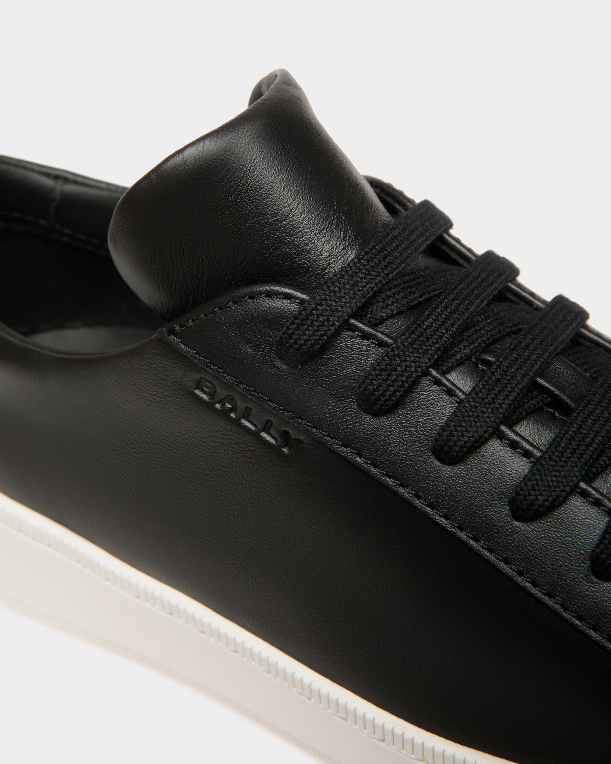 Sneaker Raise In Pelle Nera - Donna - Bally - 05