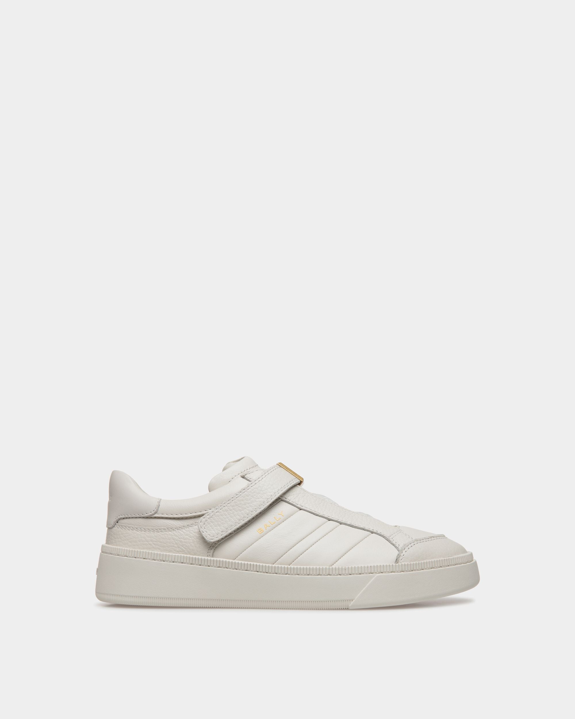 Sneaker Raise In Pelle Bianca - Donna - Bally - 01