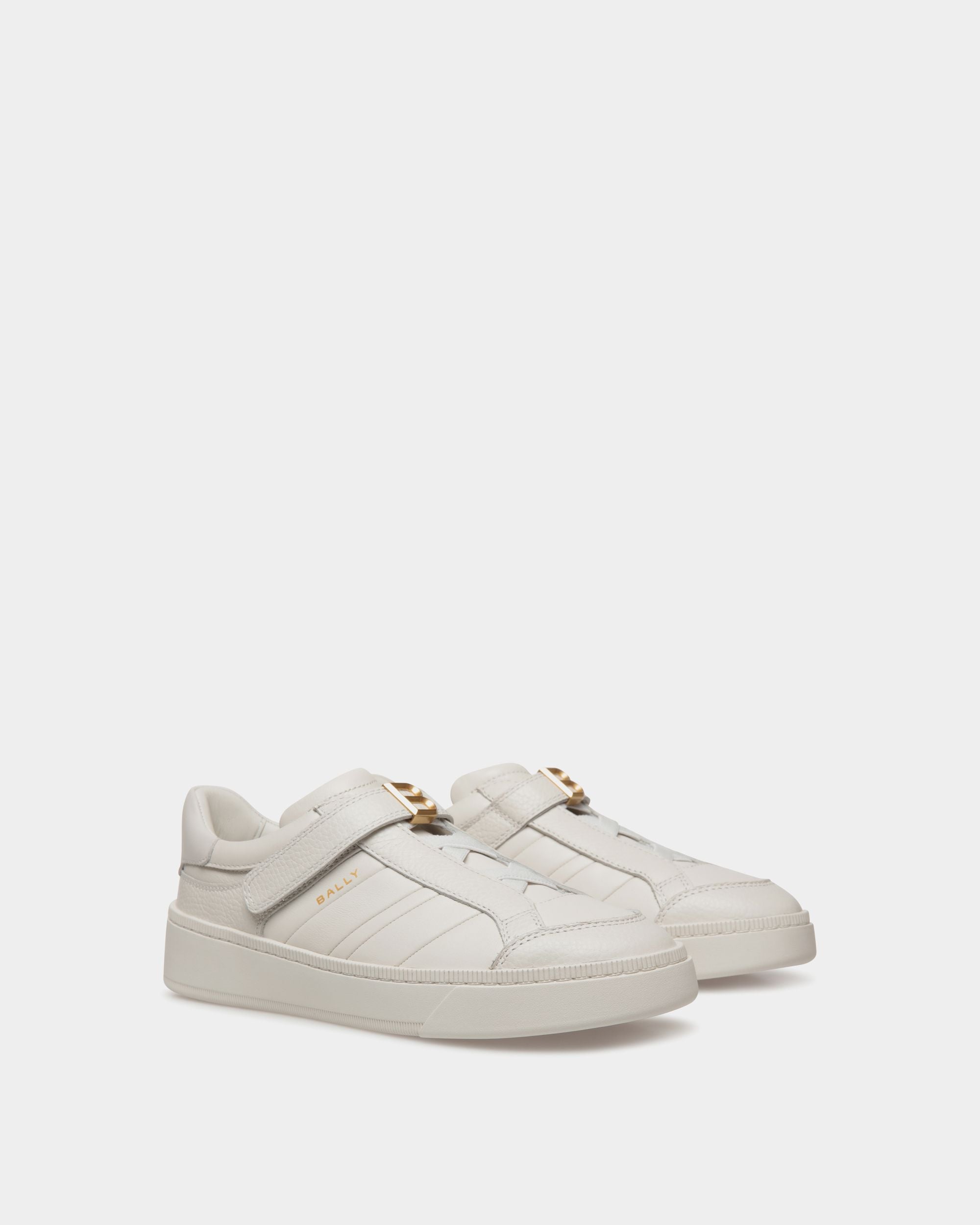 Sneaker Raise In Pelle Bianca - Donna - Bally - 02
