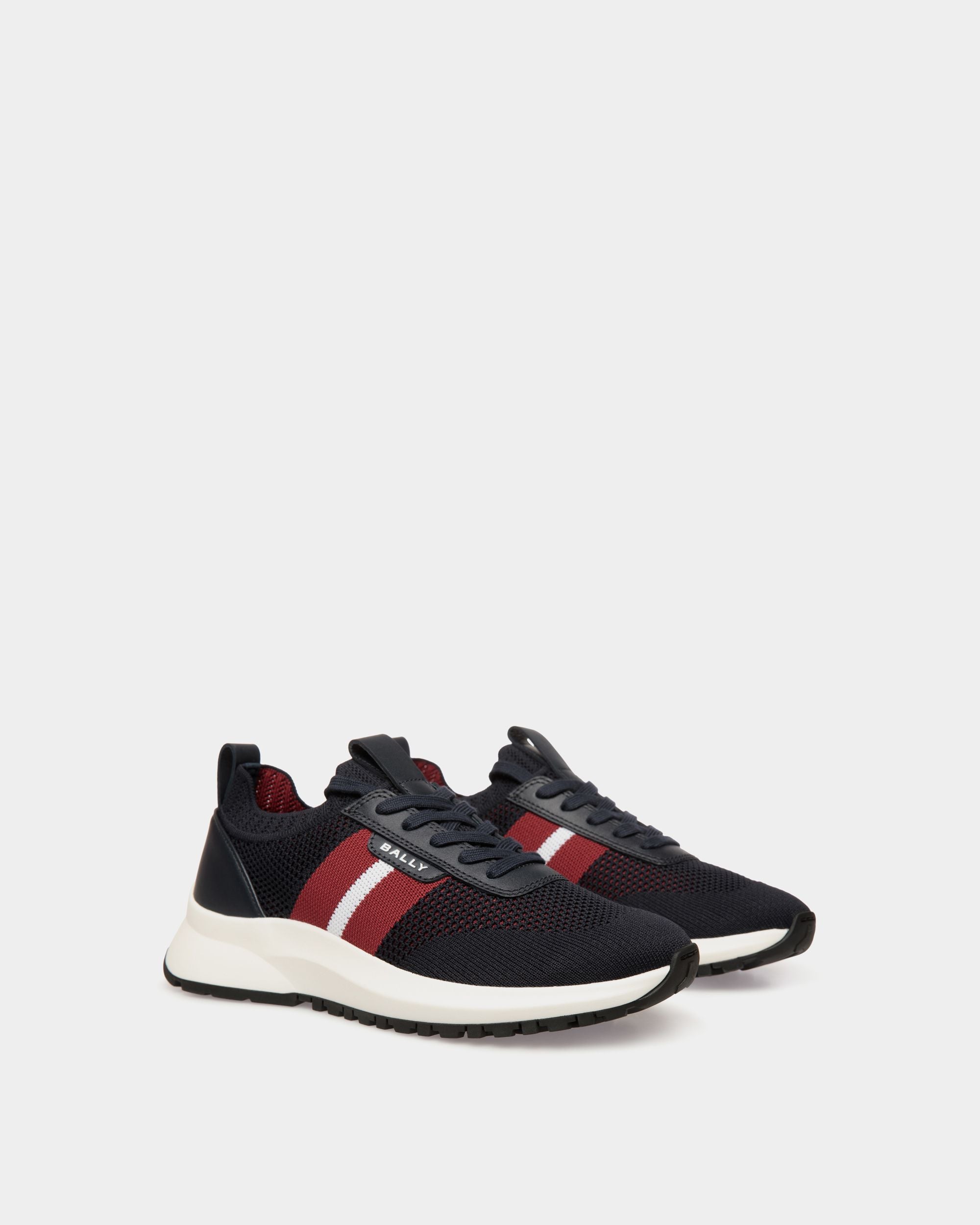Sneaker Outline In Maglia Navy Blue - Donna - Bally - 03