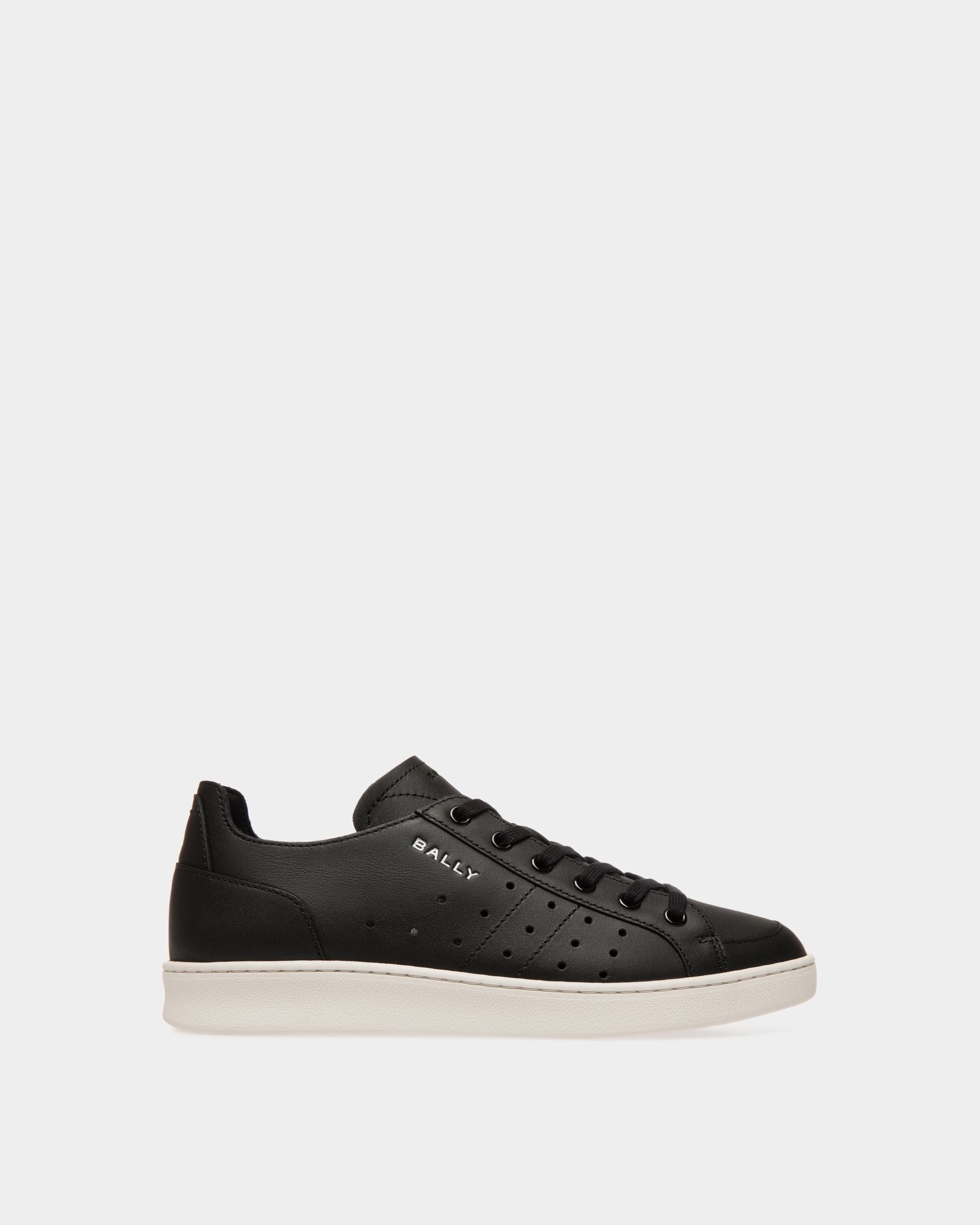 Sneaker Tennis In Pelle Nera - Donna - Bally - 01
