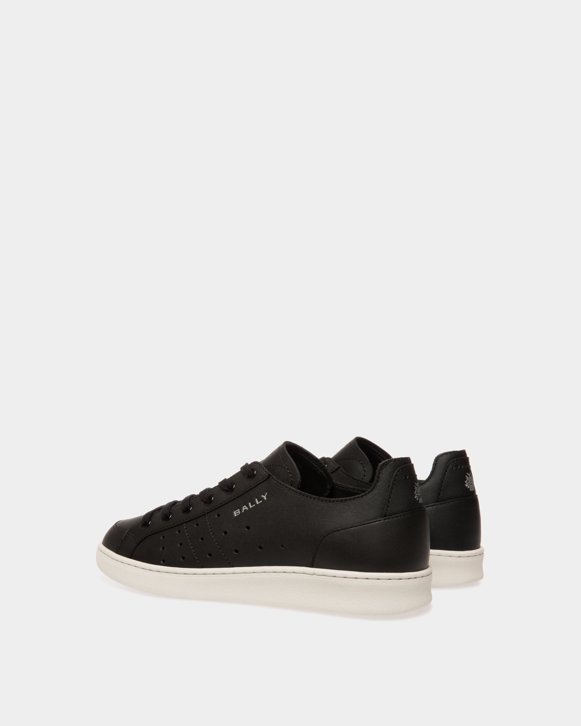 Sneaker Tennis In Pelle Nera - Donna - Bally - 04
