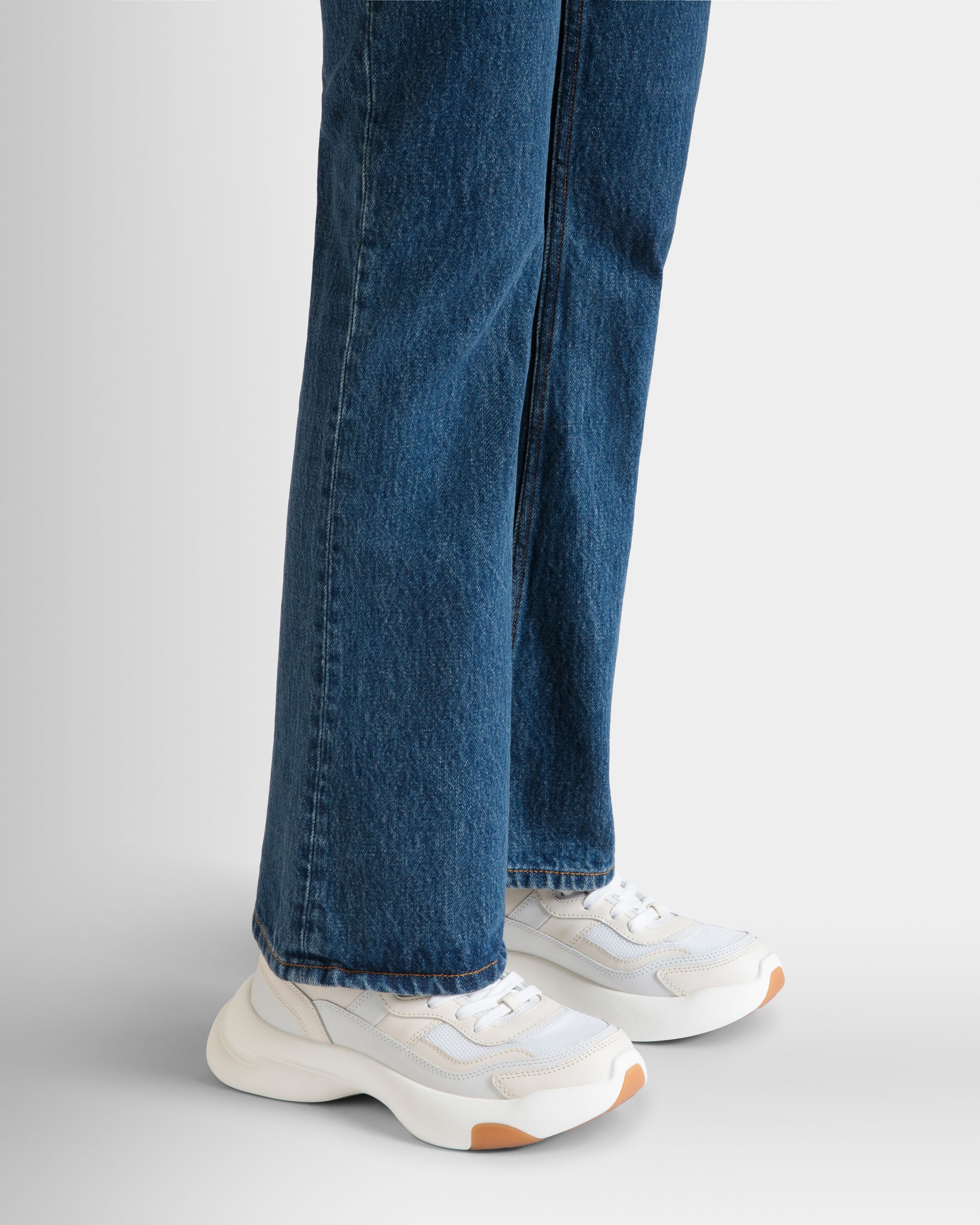 Sneaker Dune In Pelle Bianca - Donna - Bally - 02