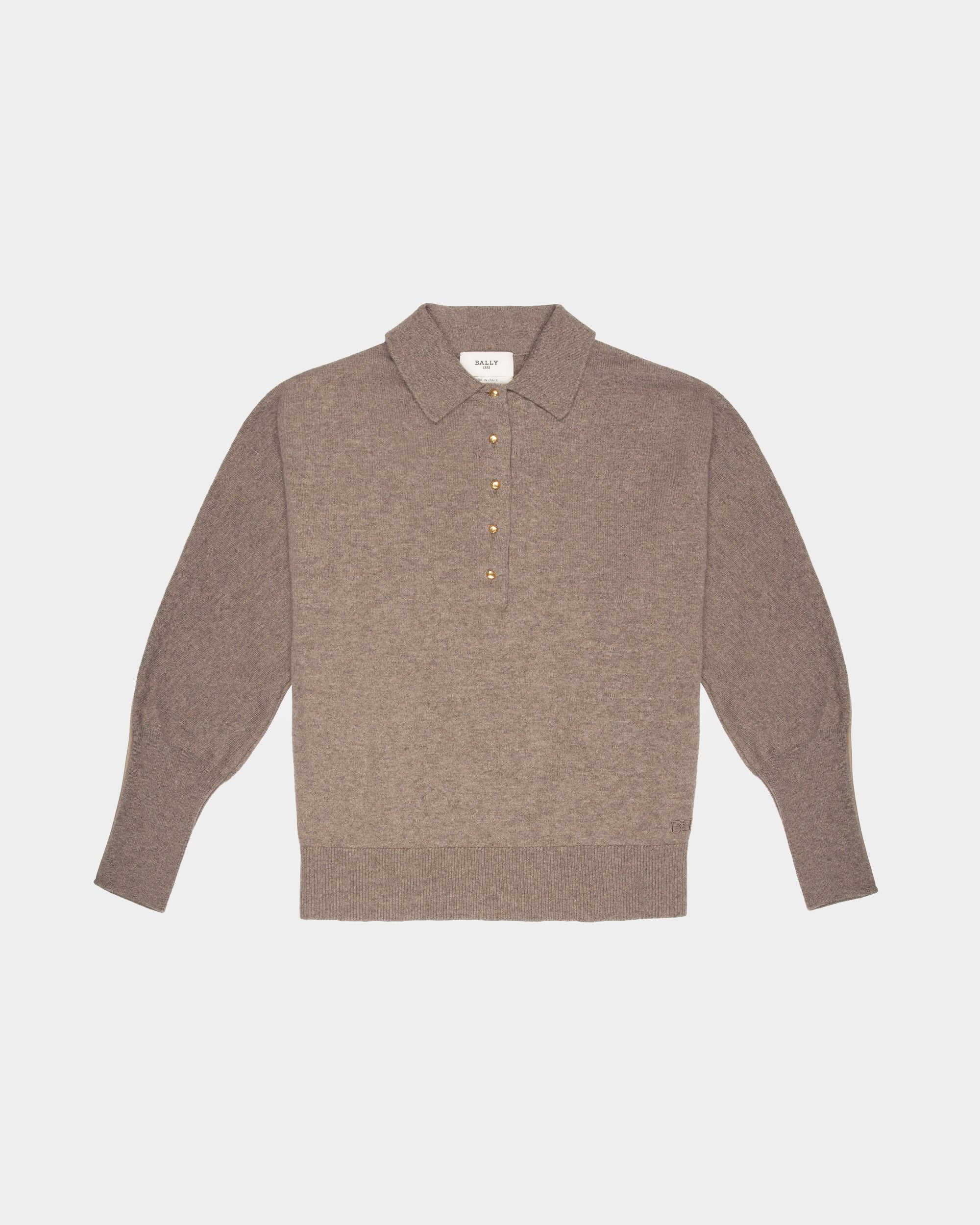 Polo In Cashmere Colore Grigio - Donna - Bally - 01