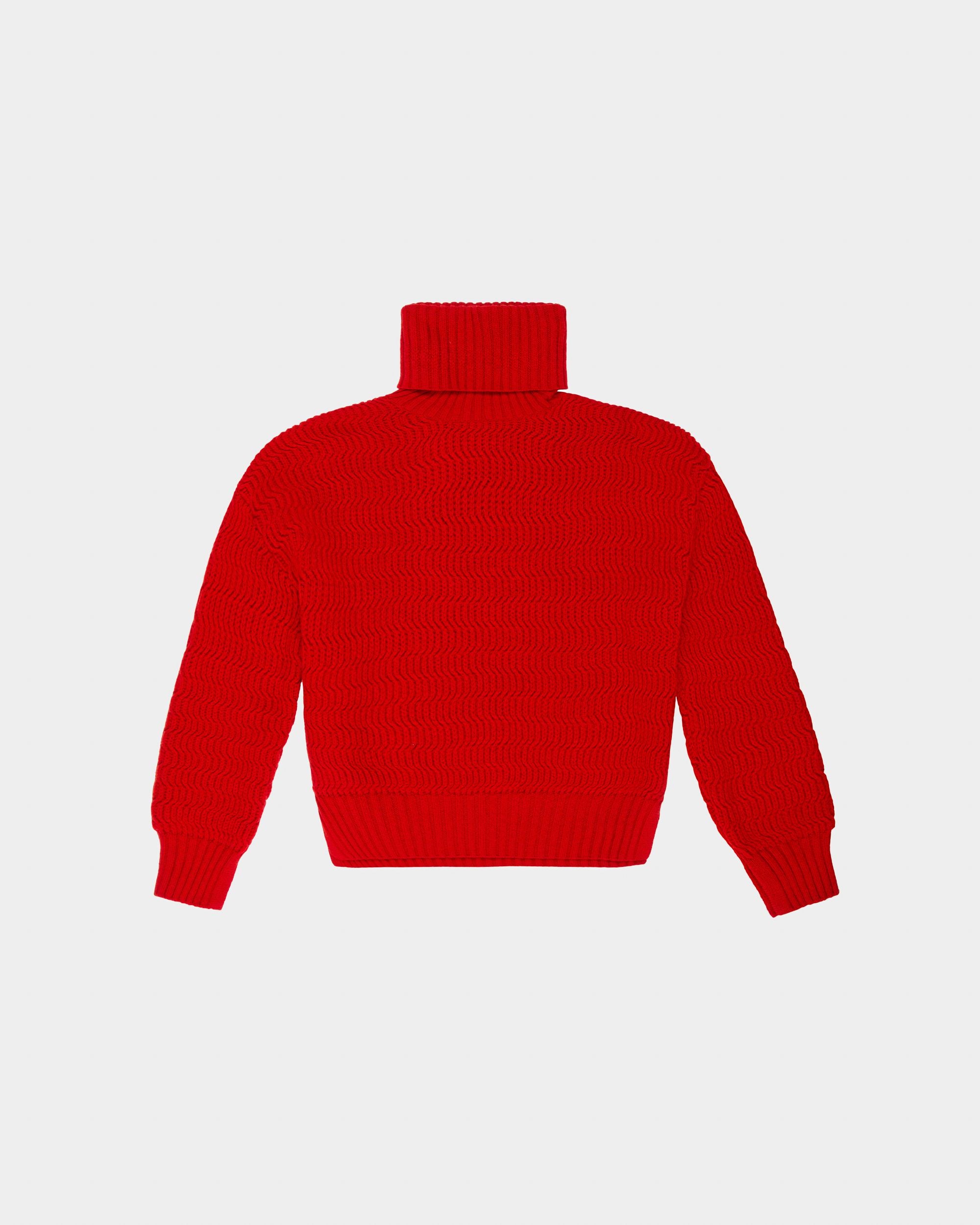 Collo Alto In Lana E Cachemire Colore Rosso - Donna - Bally - 04
